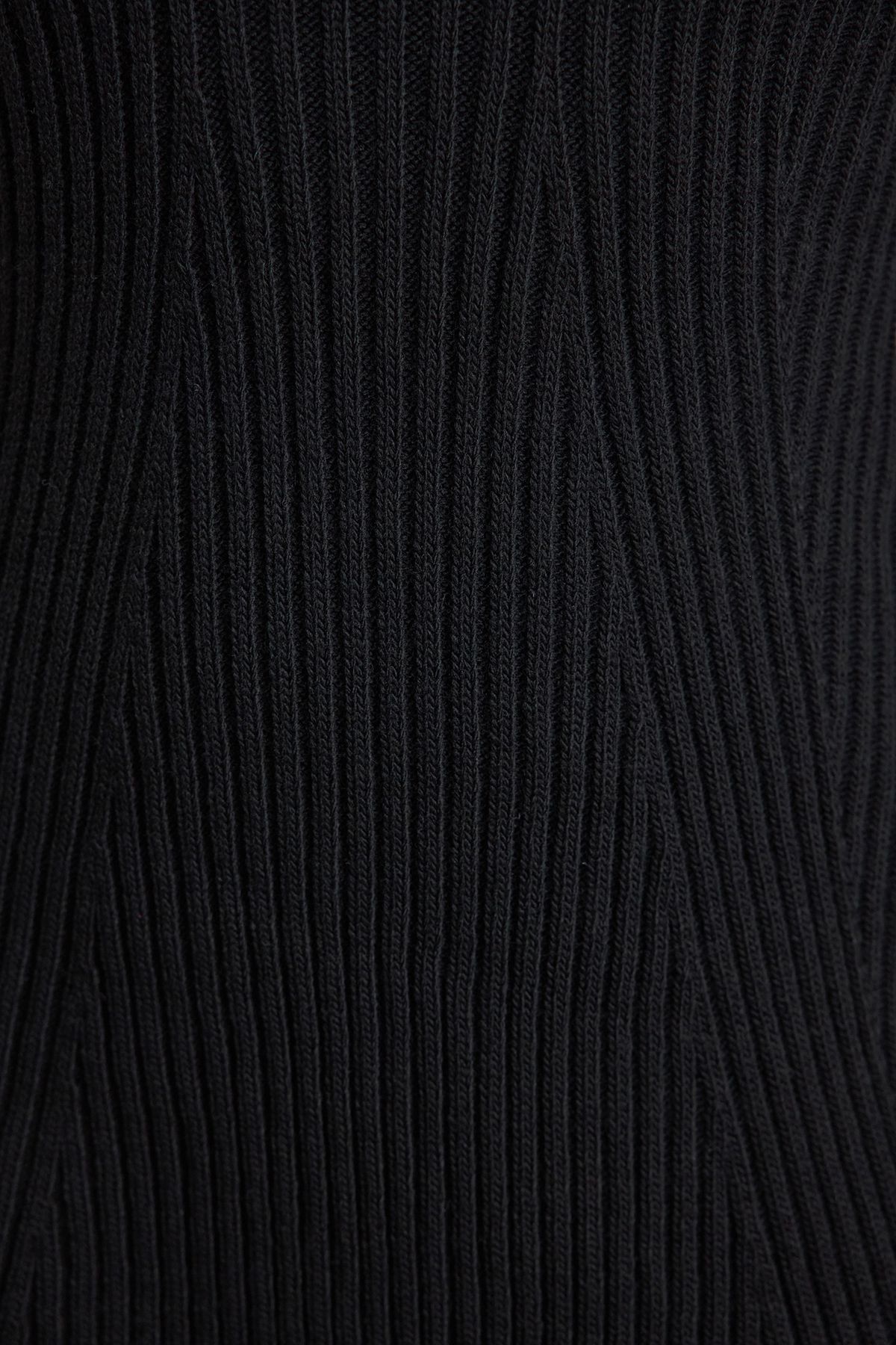Trendyol Black Mini Knit A-Line Form Fit Dress