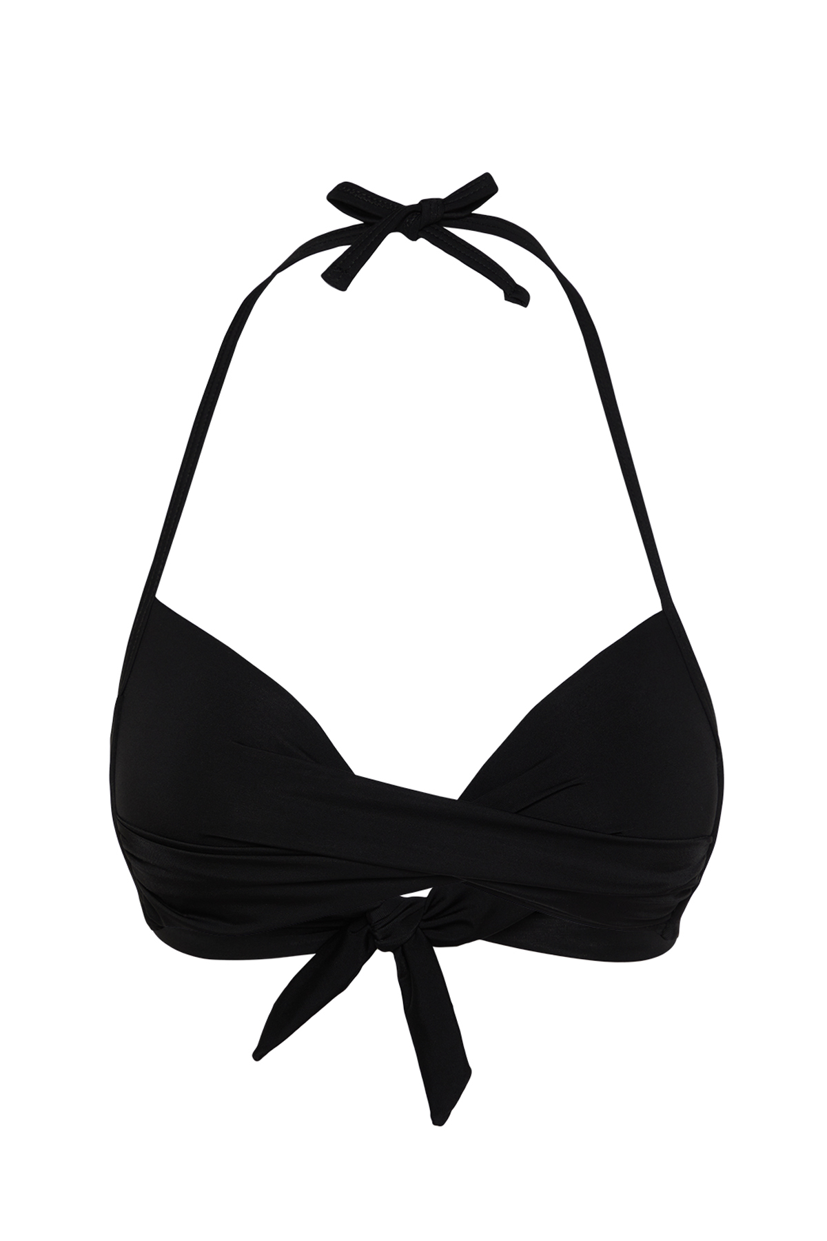 Trendyol Black Bralette Push Up Bikini Top