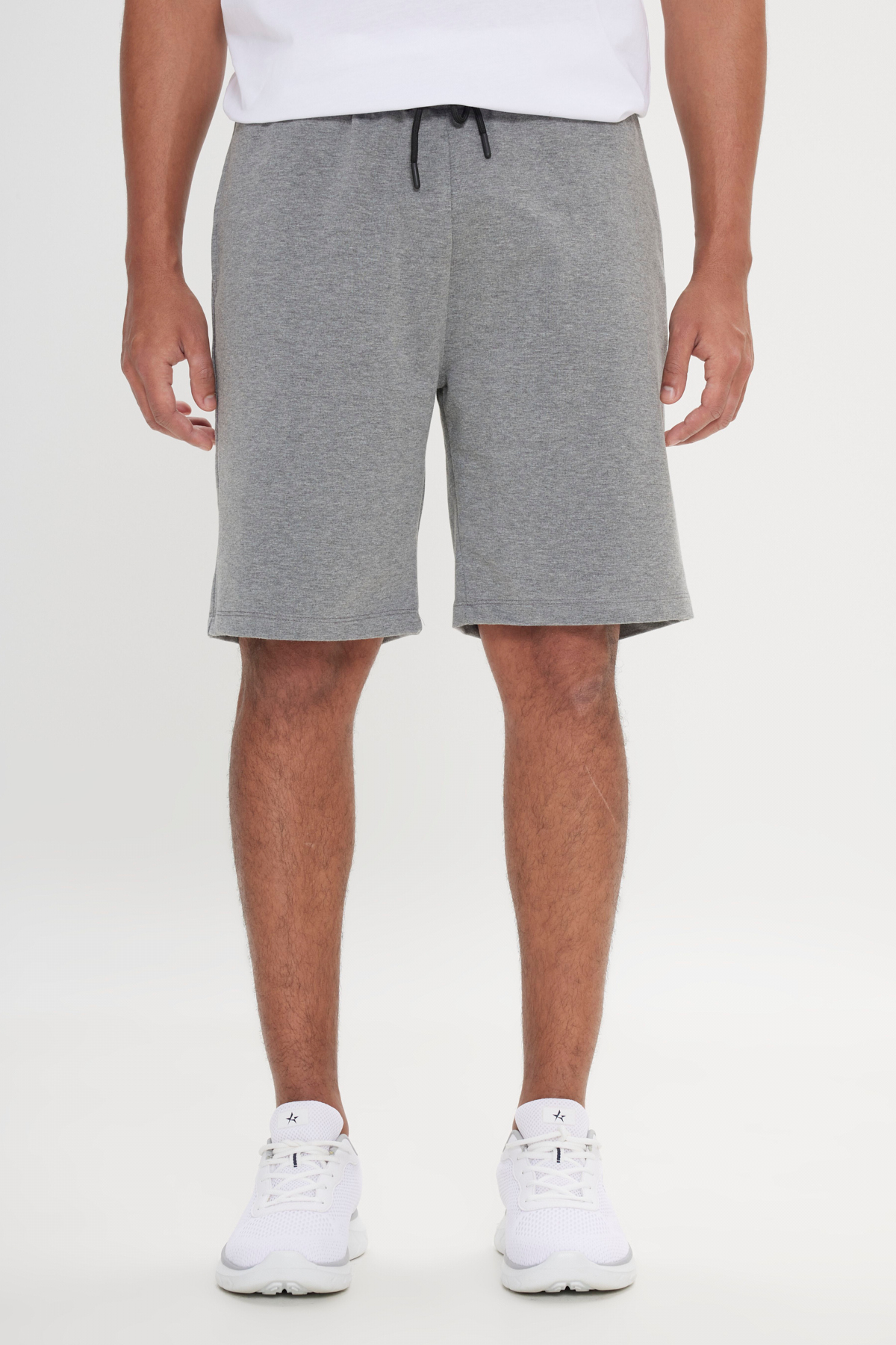 AC&Co / Altınyıldız Classics Men's Gray Standard Fit Casual Comfortable Sports Knitted Shorts