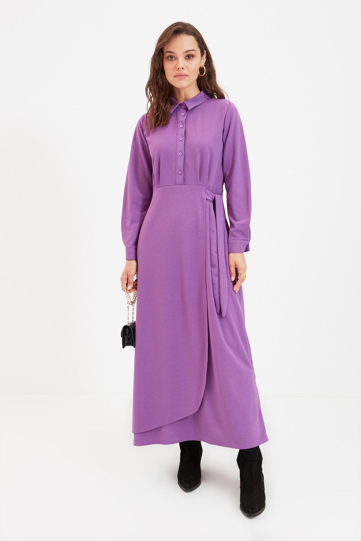 Trendyol Dress - Purple - Basic