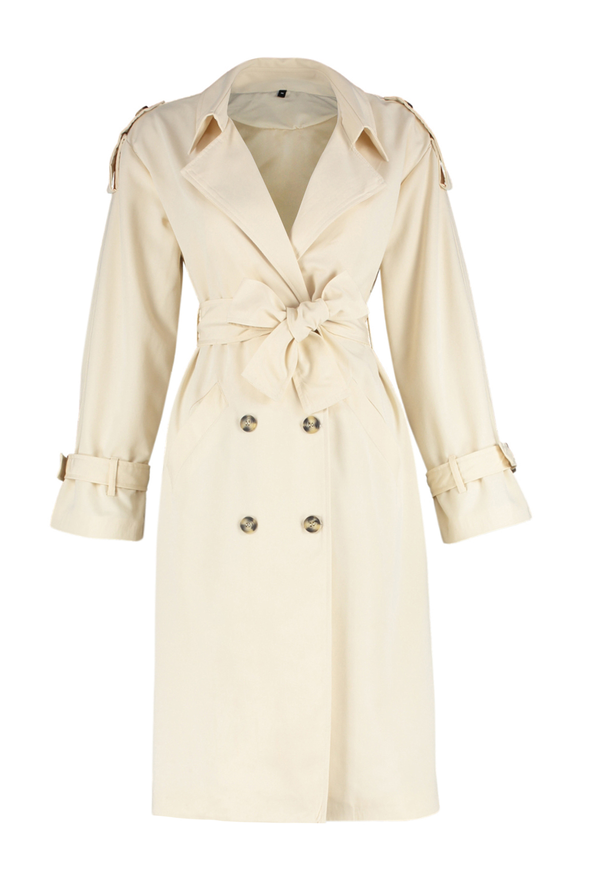 Trendyol Stone Oversize Wide Cut Belted Trench Coat