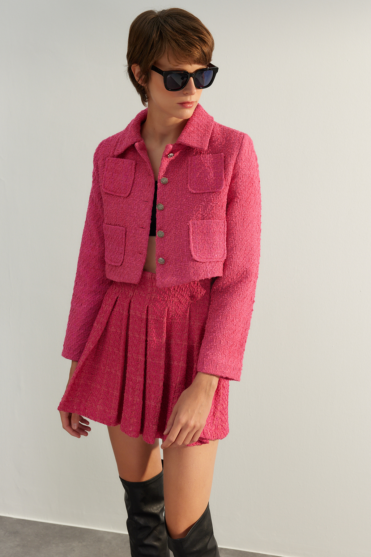 Trendyol Fuchsia Limited Edition Regular Woven Jacket