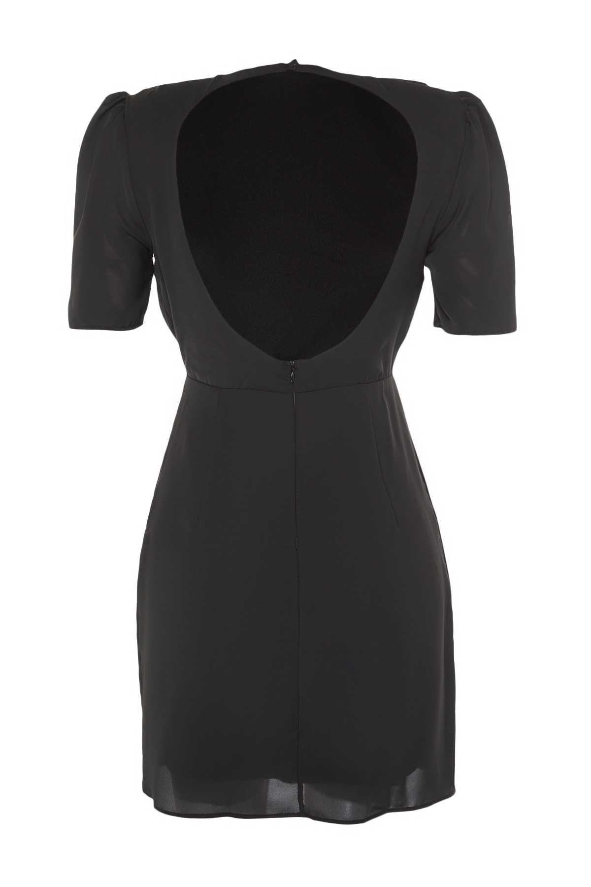 Rochie de seara detaliata Trendyol Black Shirring