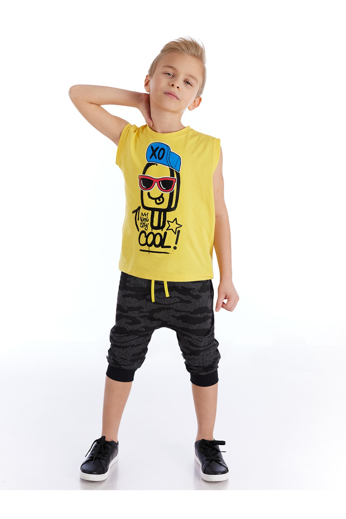 mshb&g Xo Cool Boys T-shirt Capri Shorts Set