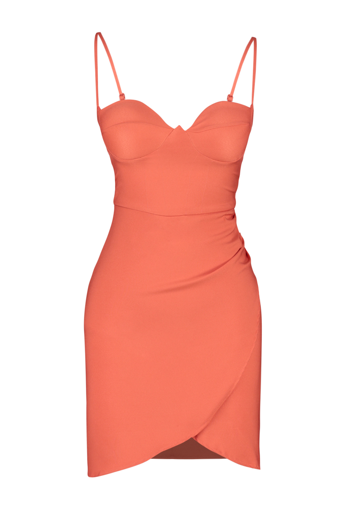 Trendyol Pomegranate Flower Wrap Woven Short Elegant Evening Dress