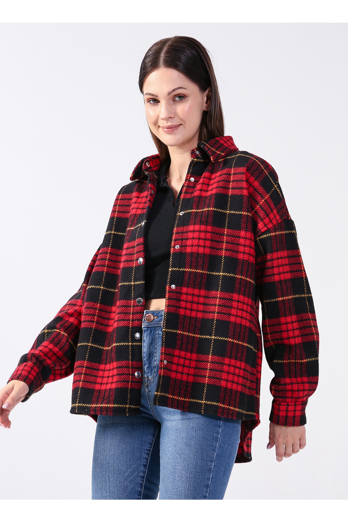 Koton Shirt - Red - Relaxed fit
