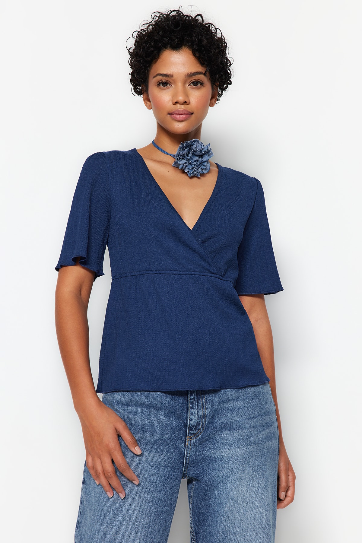 Trendyol Blouse - Dark blue - Regular fit