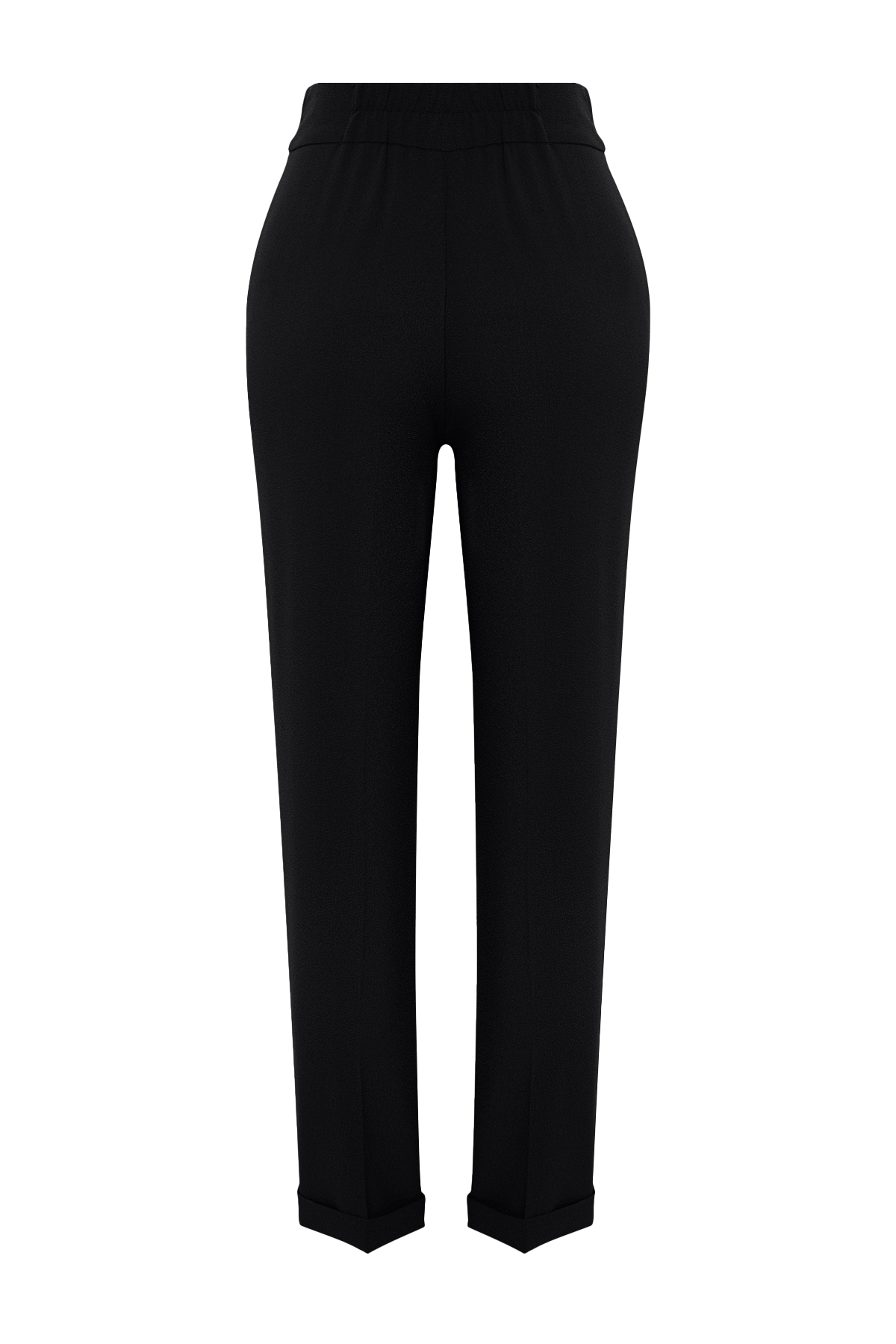 Trendyol Black Cigarette Ribbed Woven Trousers