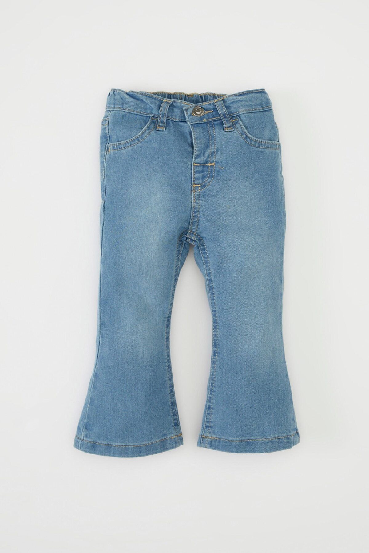 DEFACTO Baby Girl Elastic Banded Flared Jean Pants