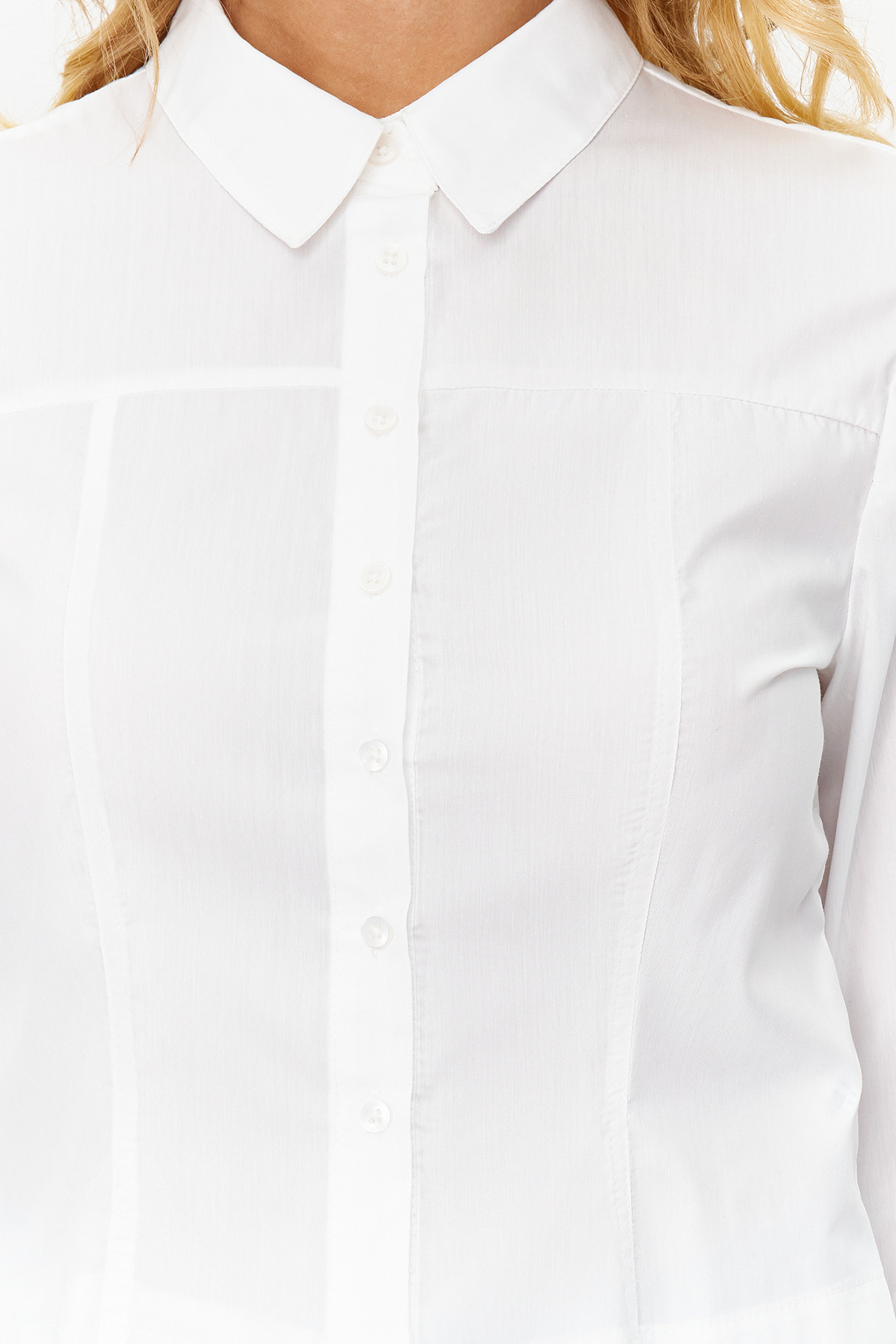 Trendyol Ecru Fitted/Waist-fitted Woven Shirt