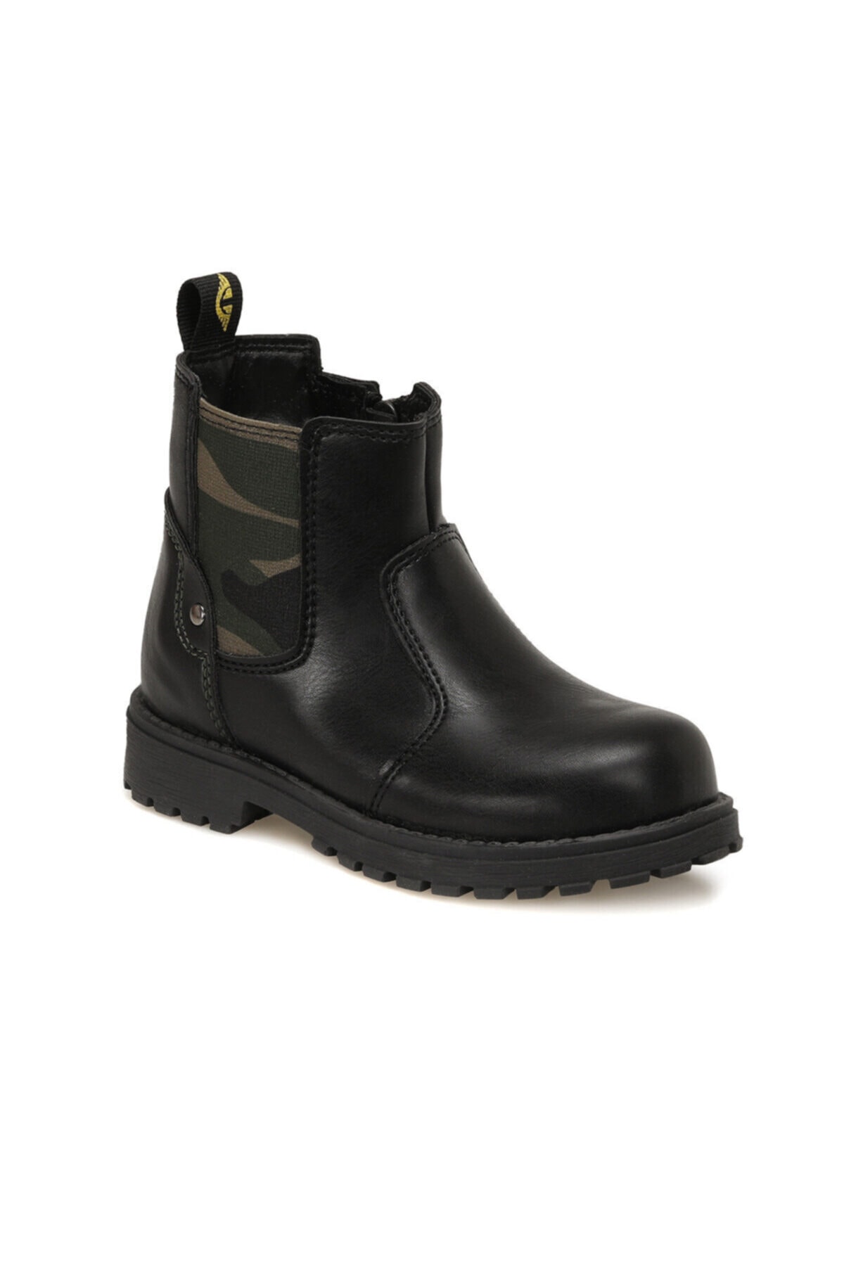 YELLOW KIDS  Sergio Black Boy Biker Boots