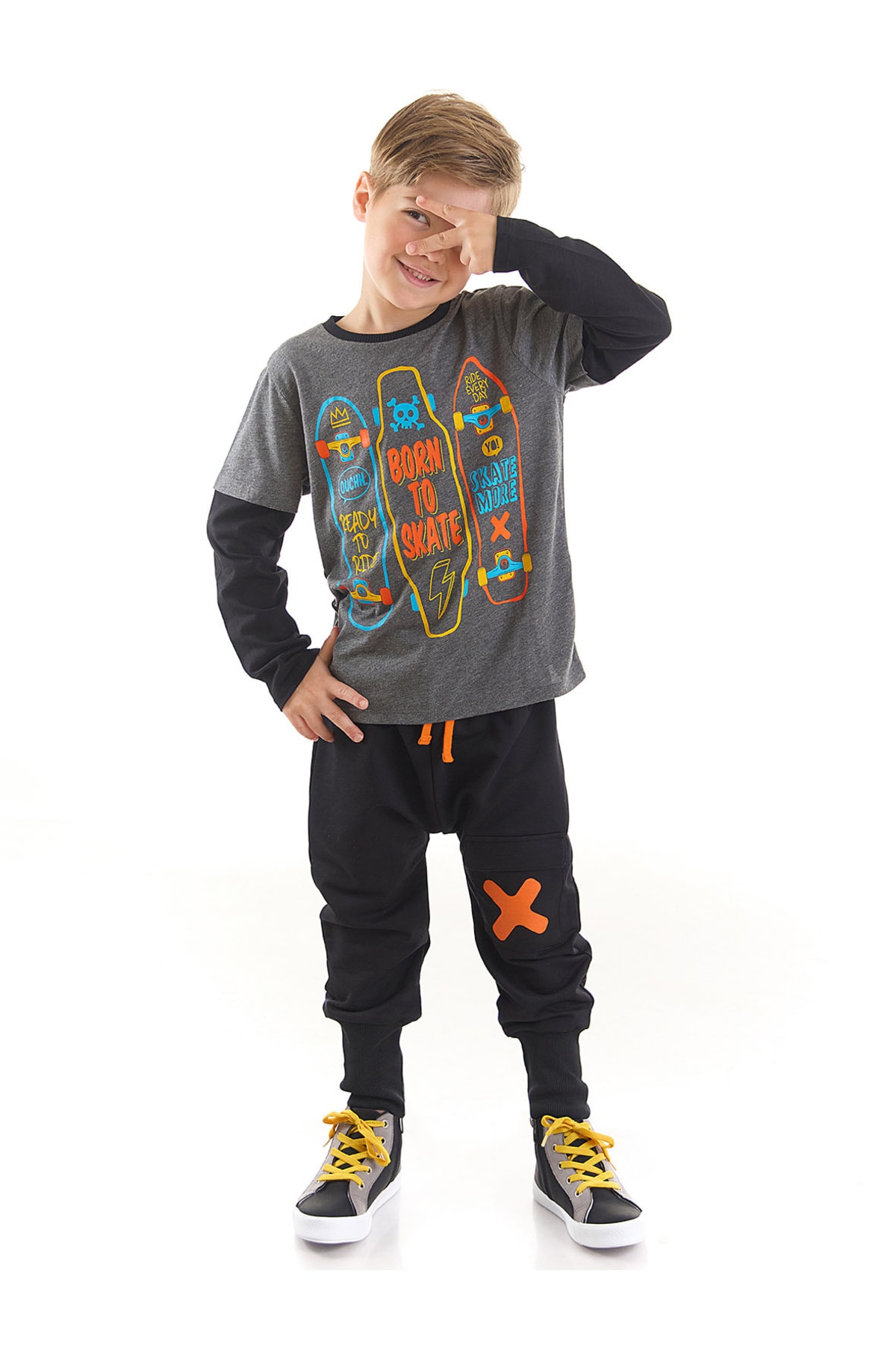 Mushi Skate Boys T-shirt Pants Suit