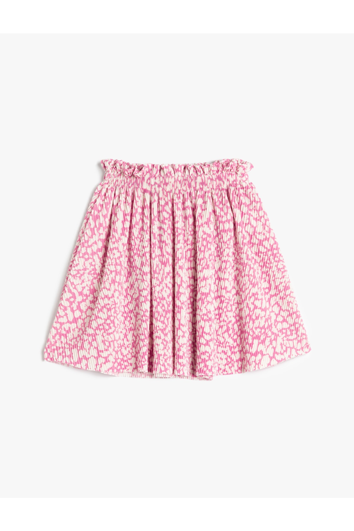 Levně Koton Floral Skirt with Elastic Waist Pleated