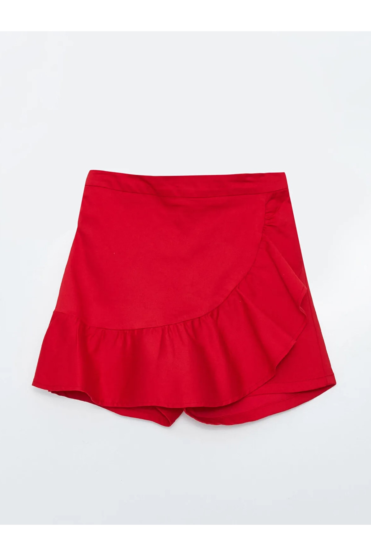 LC Waikiki Lcw Kids Basic Frill Detailed Girl Shorts Skirt