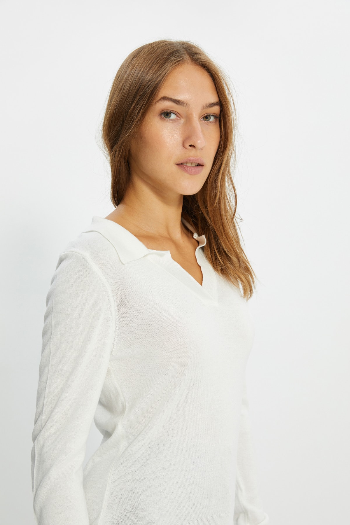 Trendyol Sweater - Ecru - Regular fit