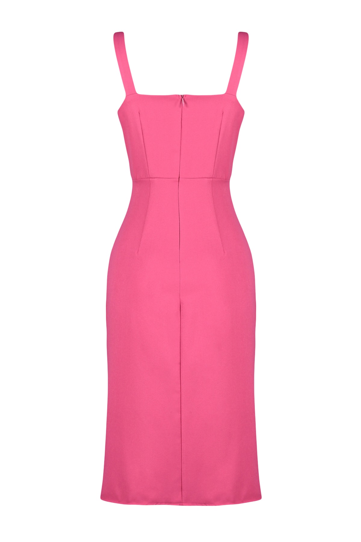 Trendyol Fuchsia Eyelet Rochie țesută detaliată țesută