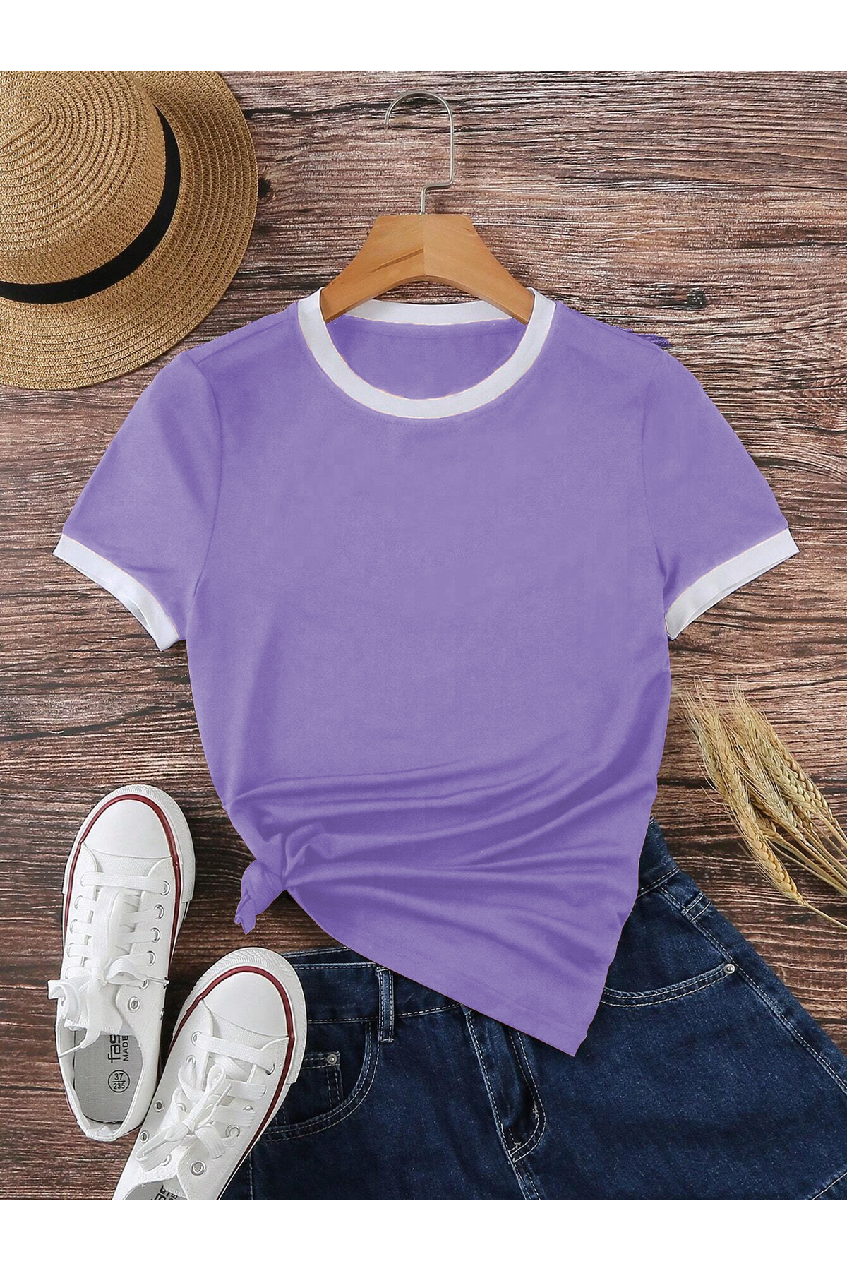 Know Unisex Lilac Combed Cotton Interlock T-Shirt