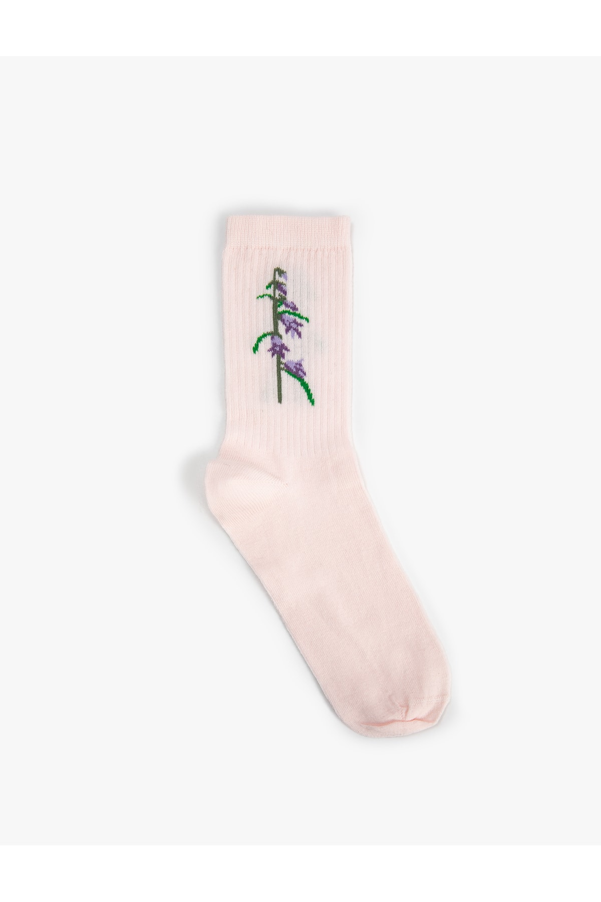 Koton Embroidered Floral Cleat Socks