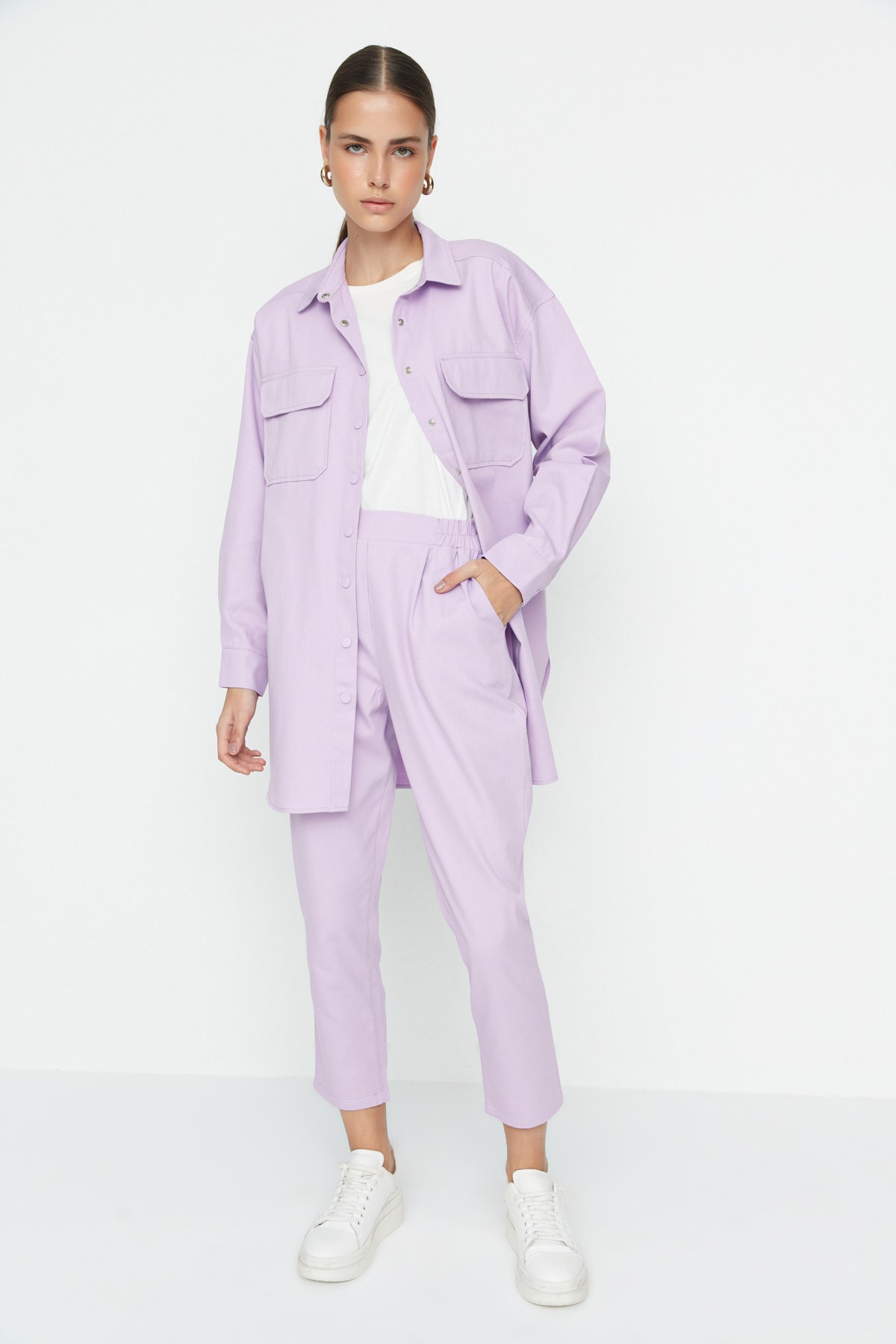 Trendyol Two-Piece Set - Purple - Relaxed fit