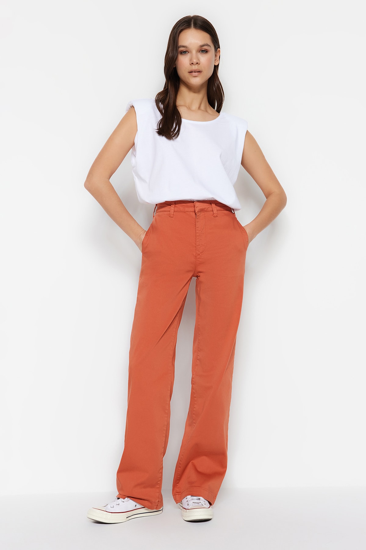 Trendyol Jeans - Brown - Wide leg