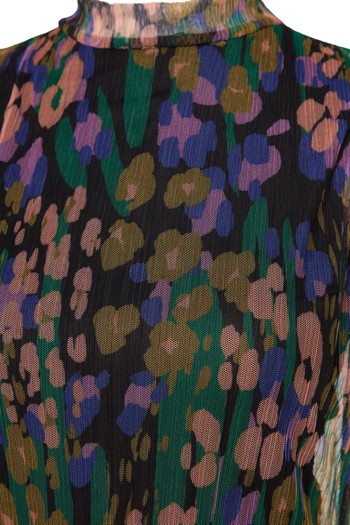 Trendyol Multicolor Pliat Fabric Patterned Shift/Plain Lined Midi Tricotat Rochie