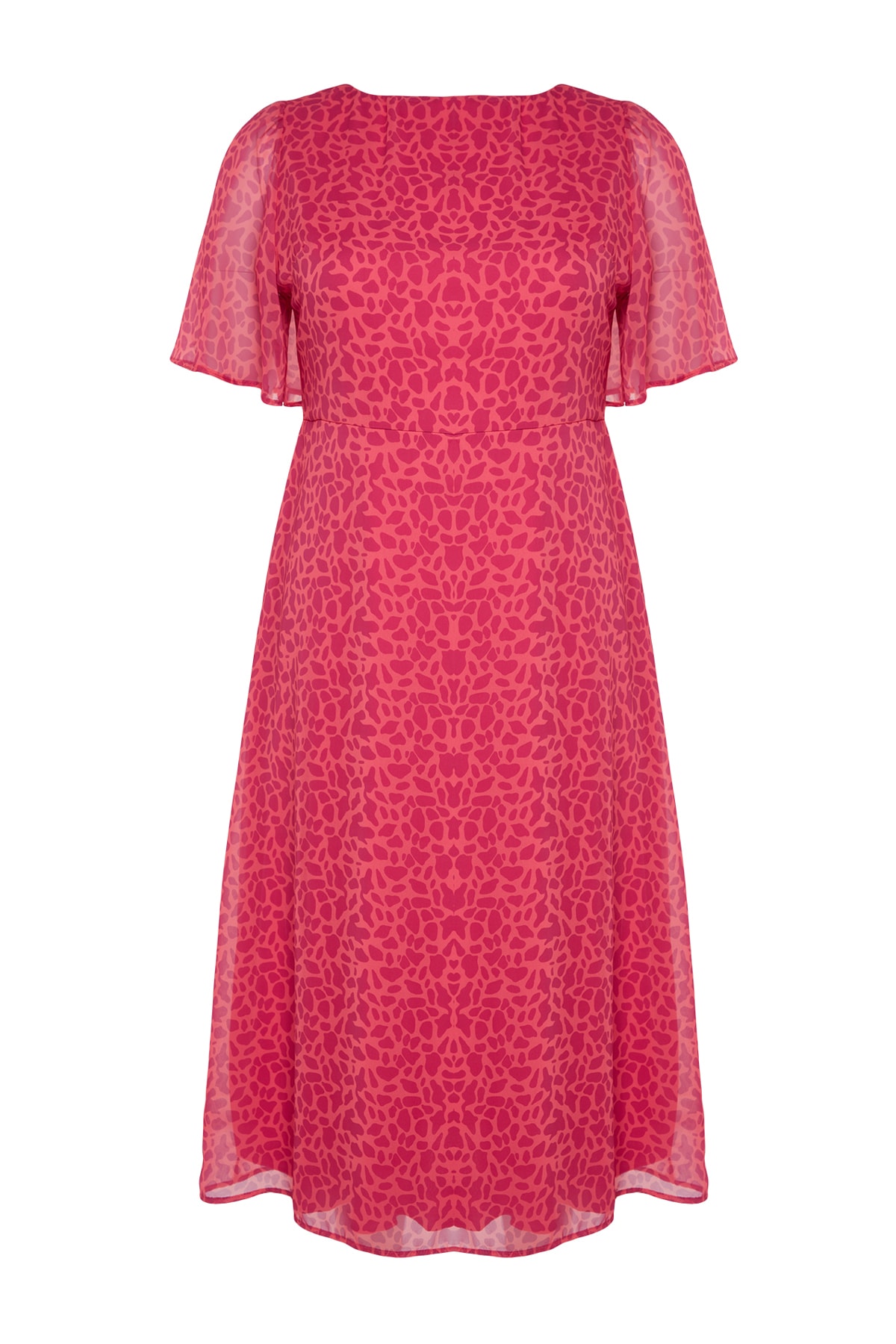 Trendyol Curve Plus Size Dress - Pink - A-line