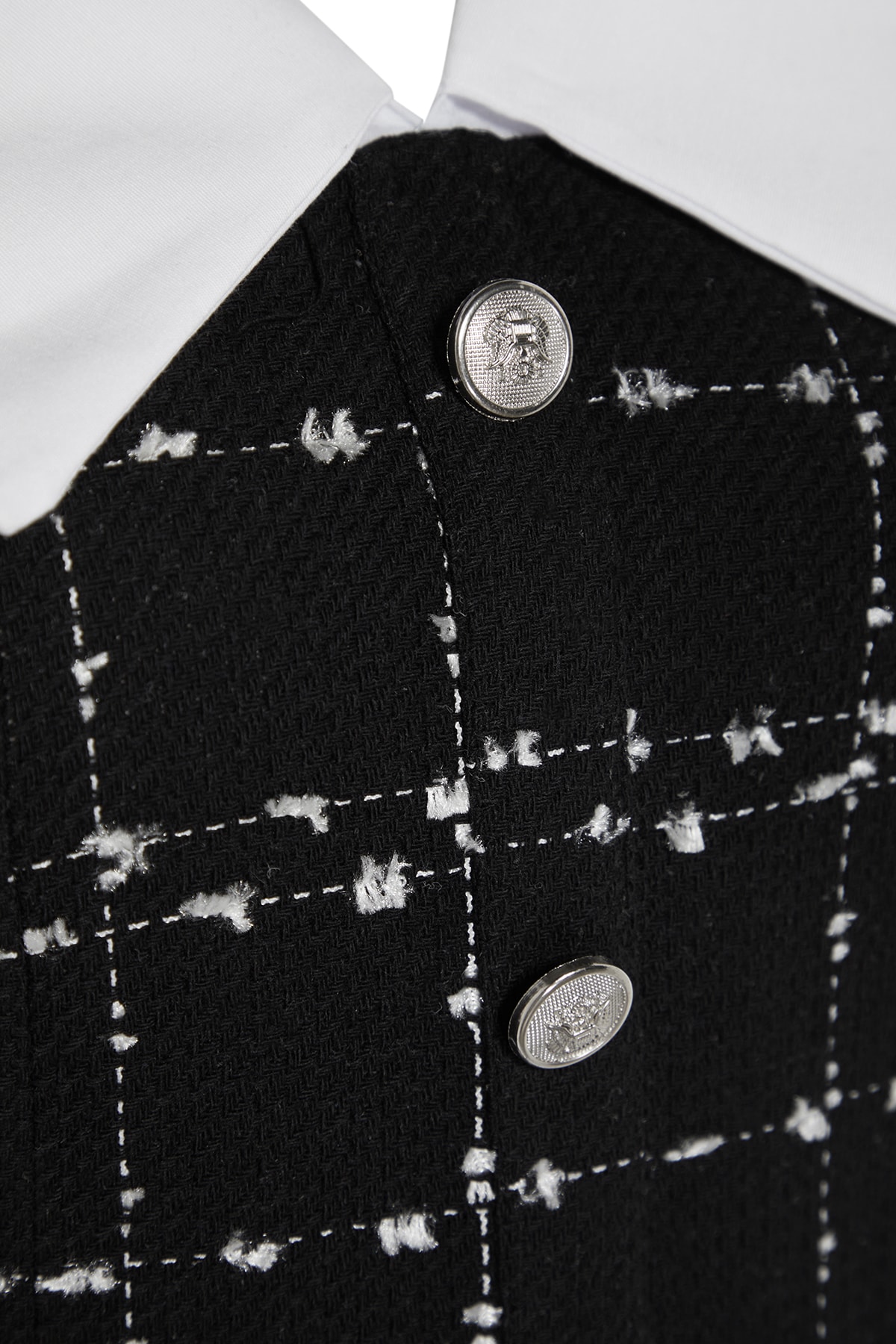 Rochie țesută Trendyol Black Tweed