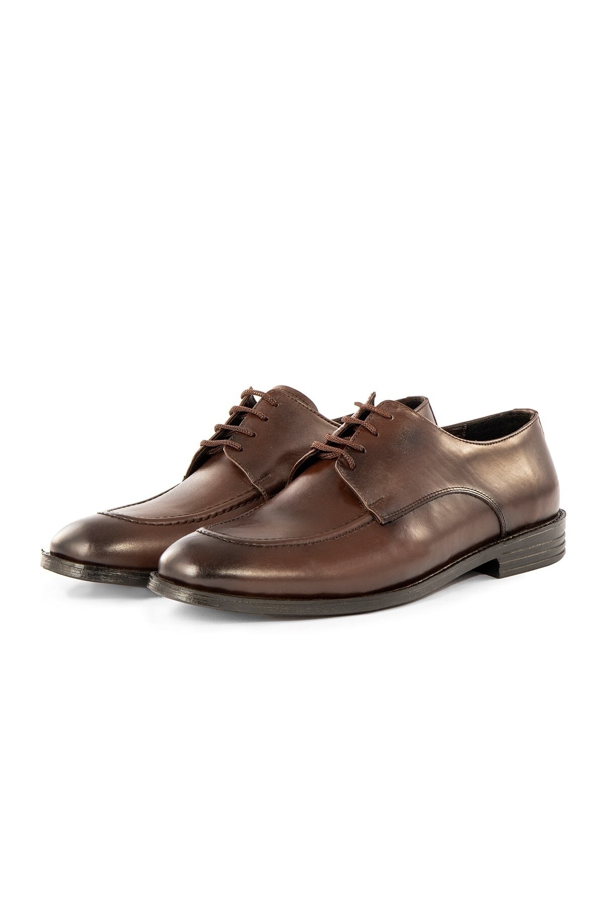 Levně Ducavelli Tira Genuine Leather Men's Classic Shoes, Derby Classic Shoes, Laced Classic Shoes