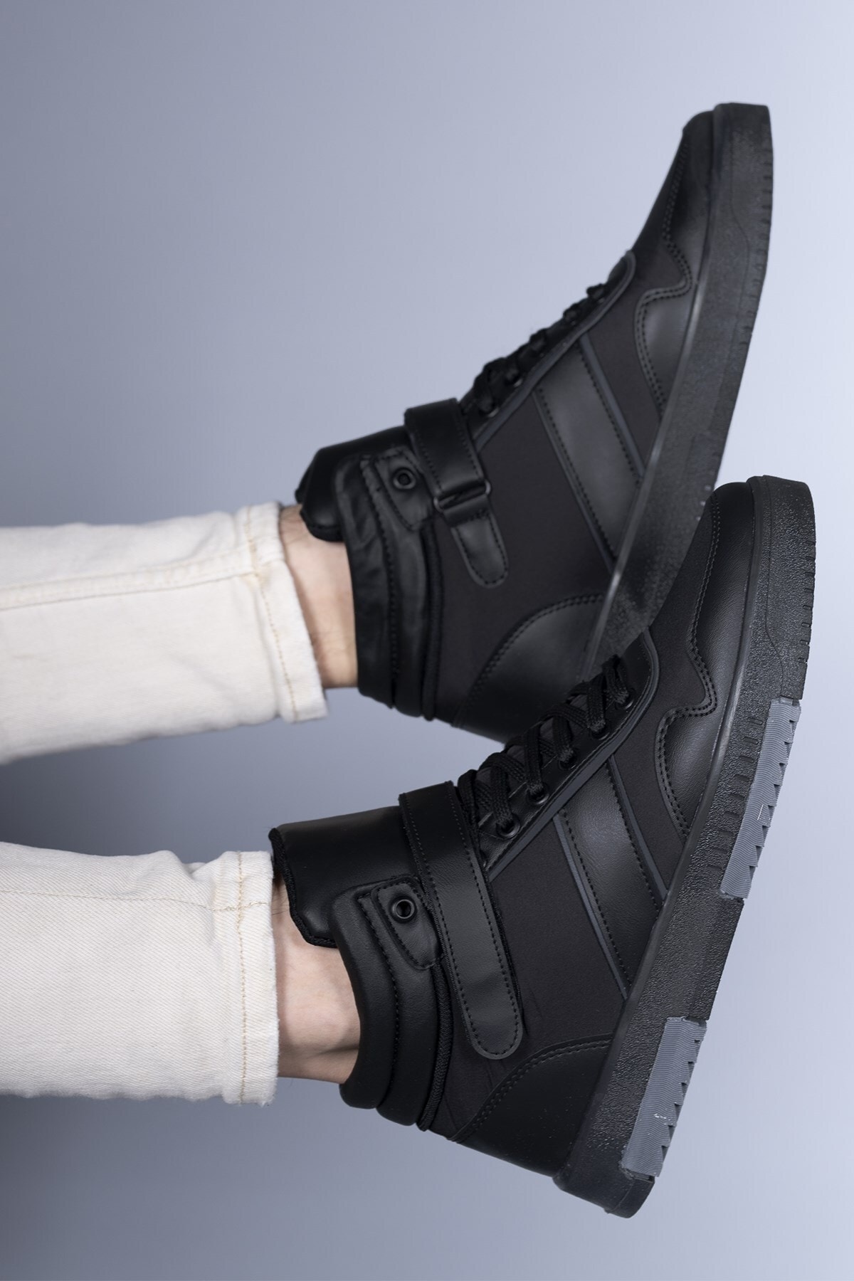 Levně Riccon Black Black Men's Sneaker Boots 00122935