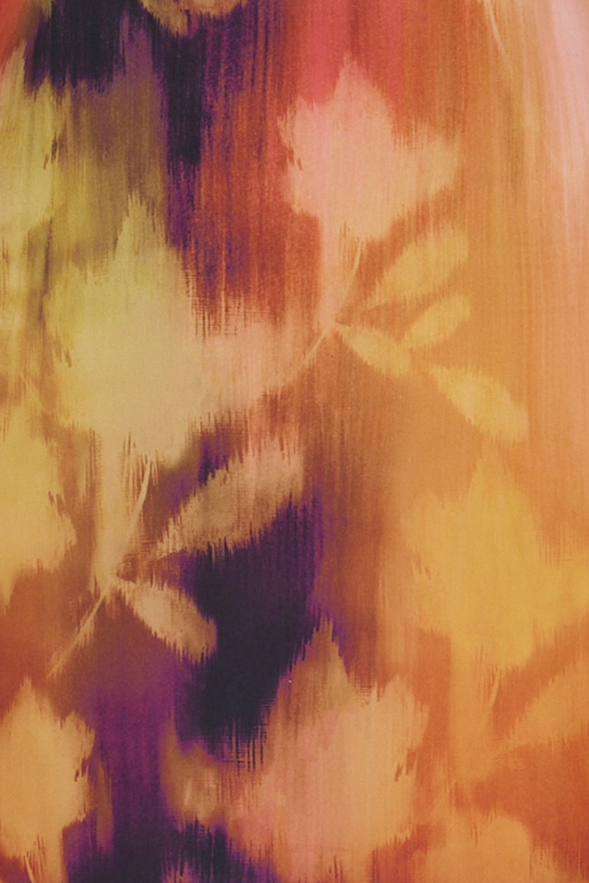 Trendyol Orange Floral Print Straight Cut Halter Neck Midi Satin Lined Woven Dress