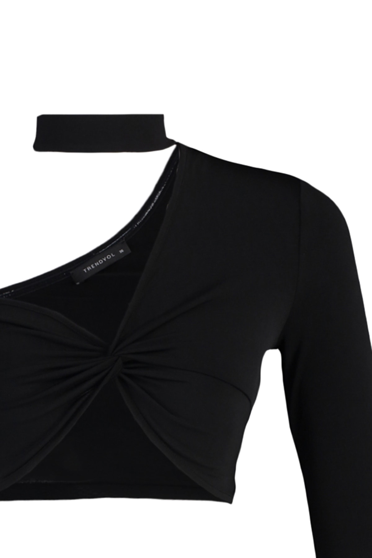 Trendyol Black Crop Knitted Bustier