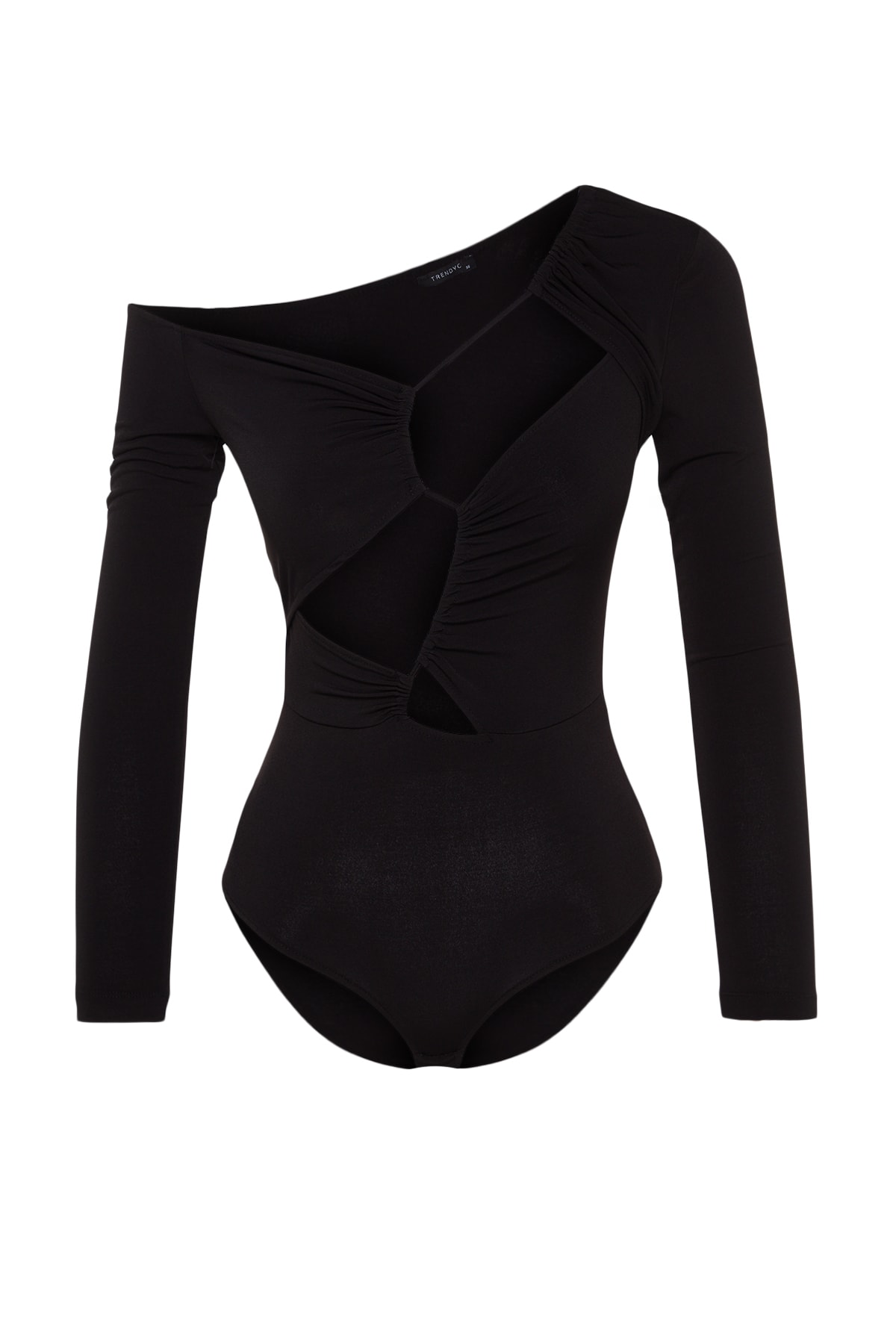Trendyol Black Window/Cut Out Detailed Snap Body