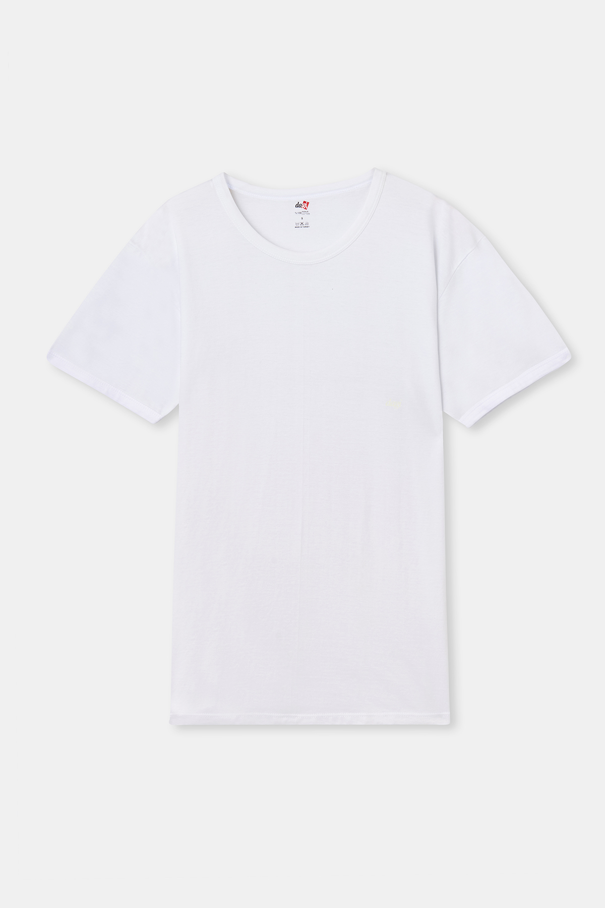 Levně Dagi White O Neck T-Shirt