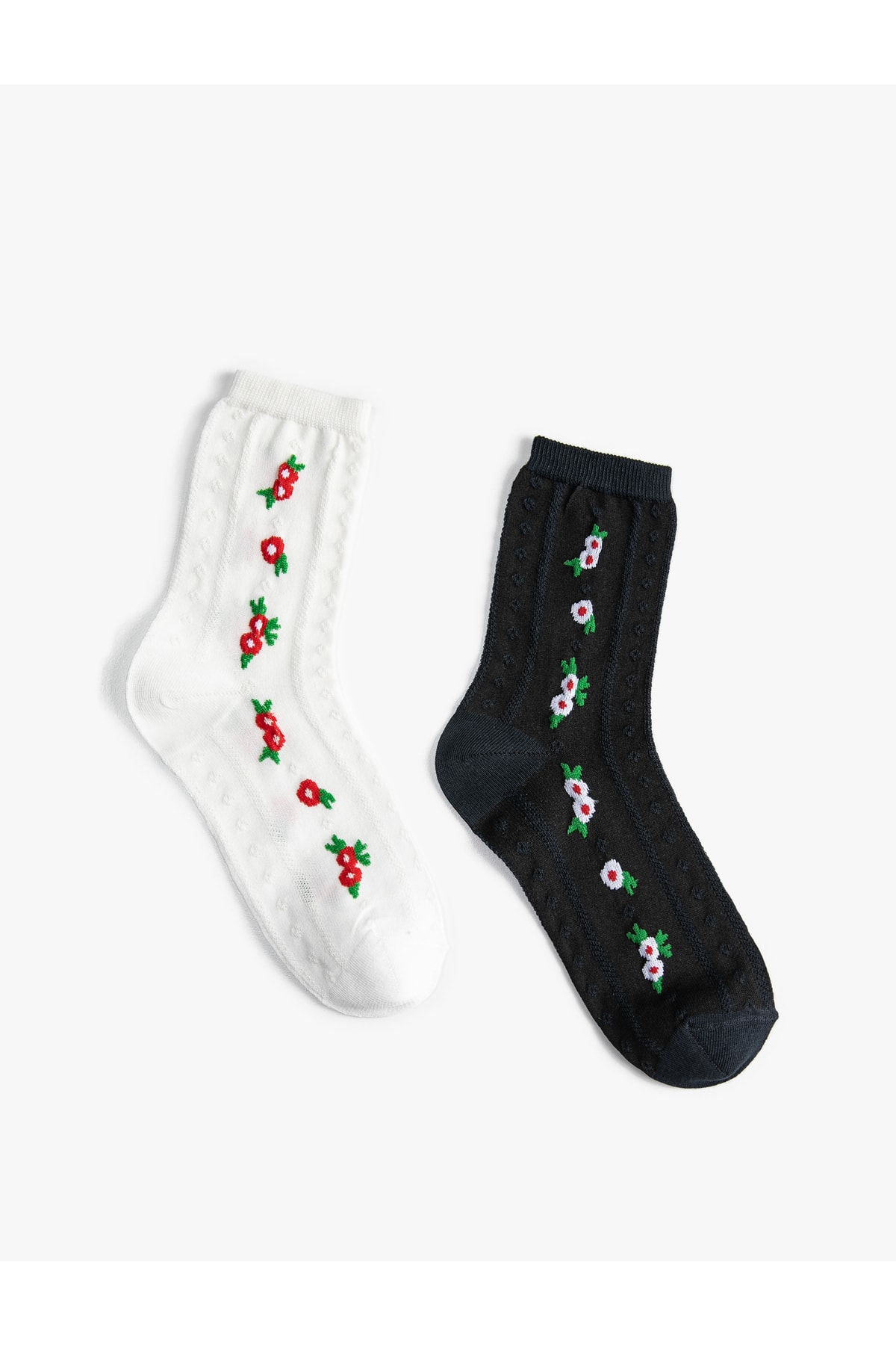 Koton Socks With Flower Embroidery