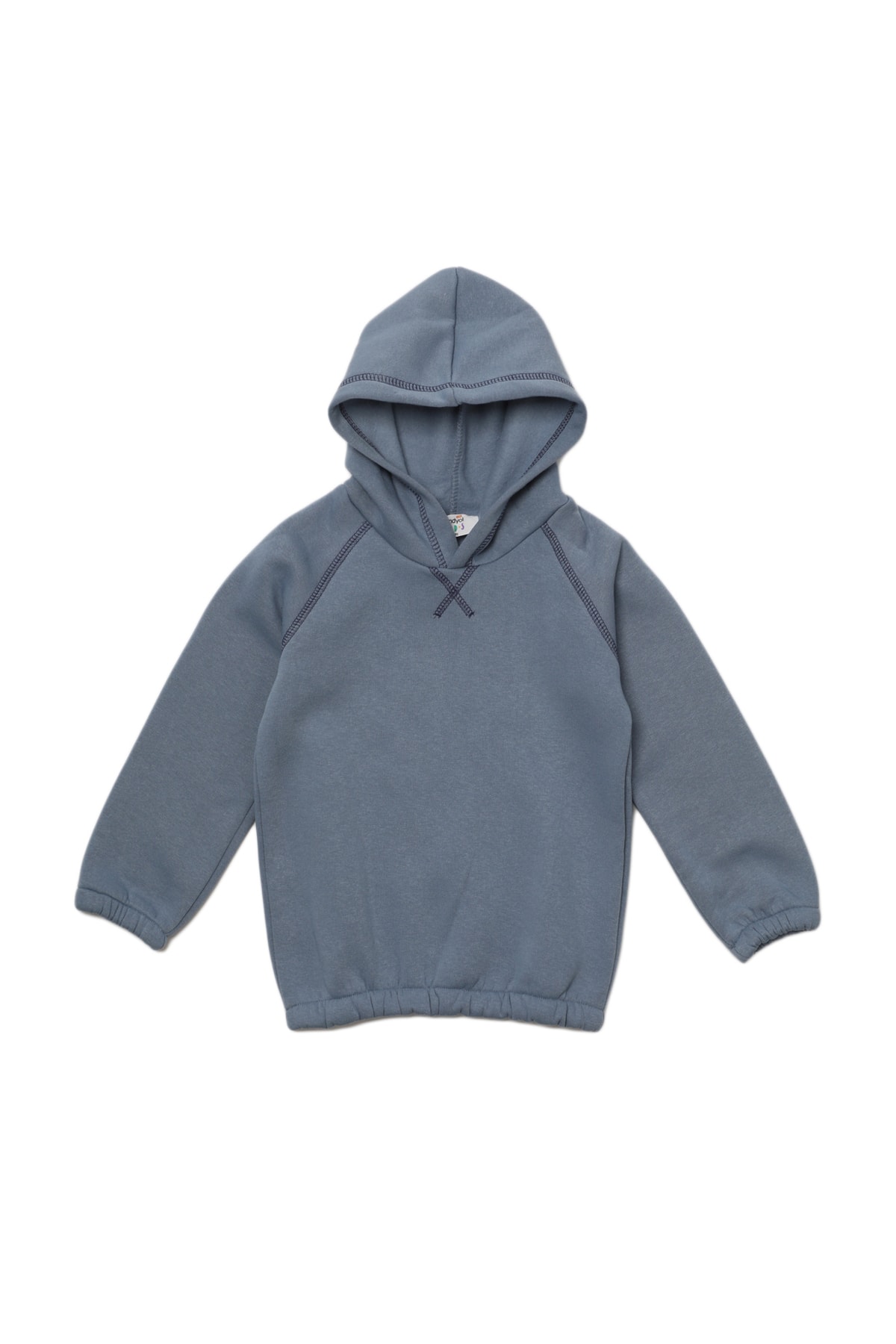 Trendyol Blue Stitch Detailed Boy Knitted Fleece Fleece Sweatshirt