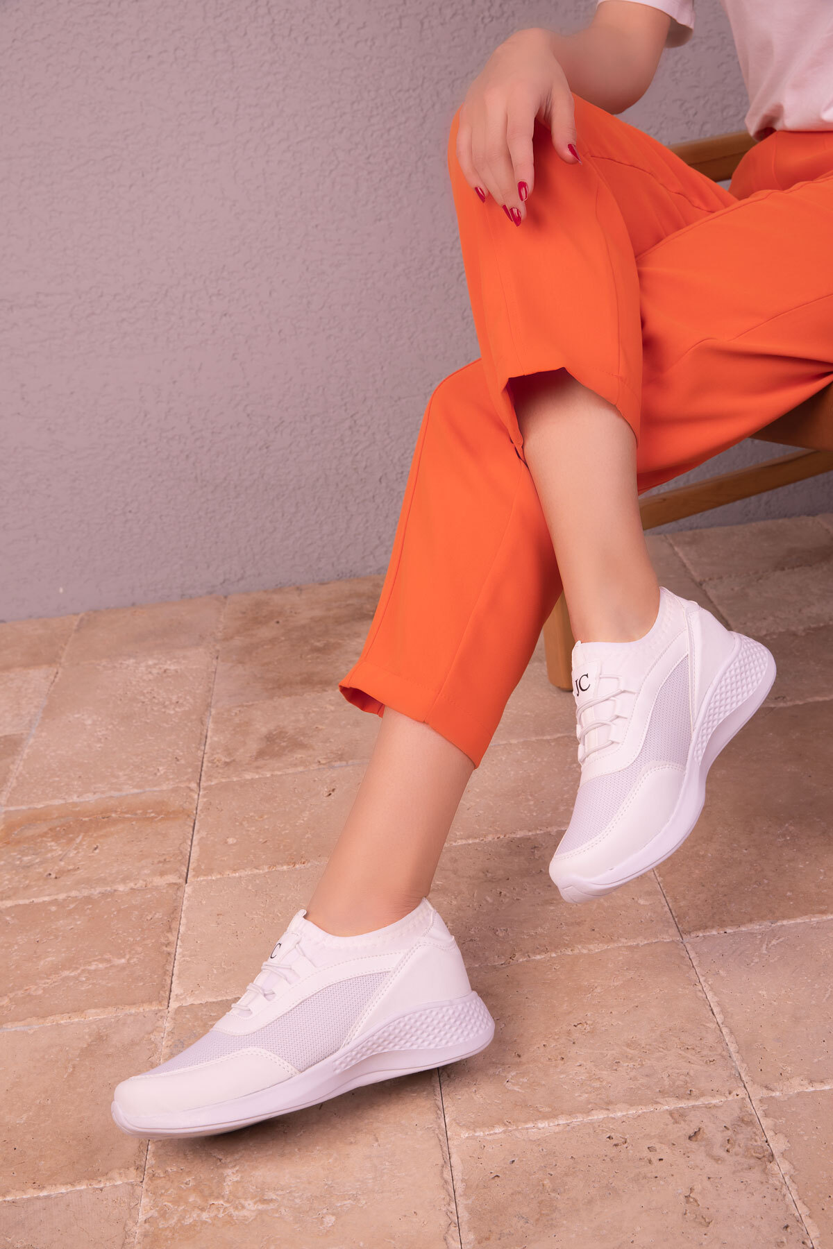 Soho White-White Women's Sneakers 15226