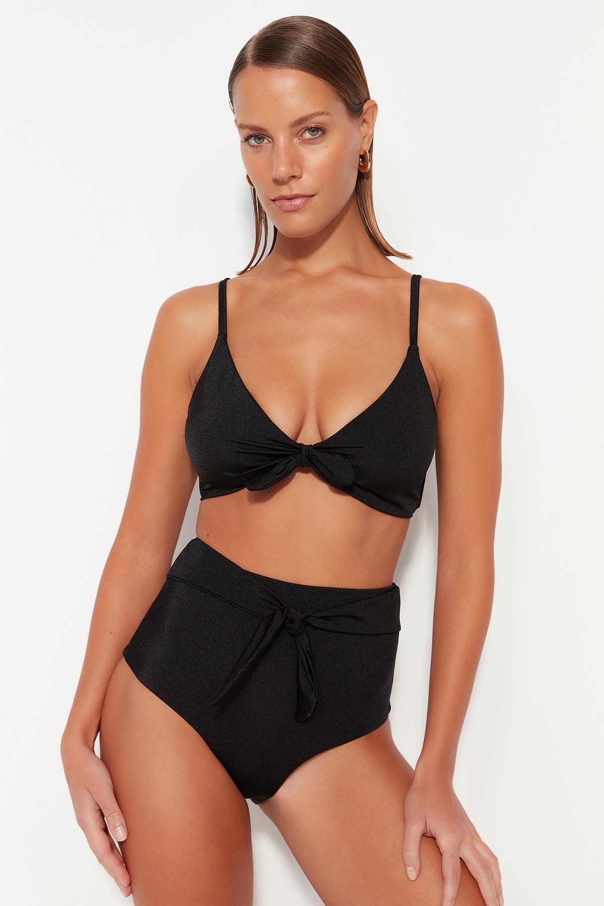 Trendyol Bikini Bottom - Black - Plain