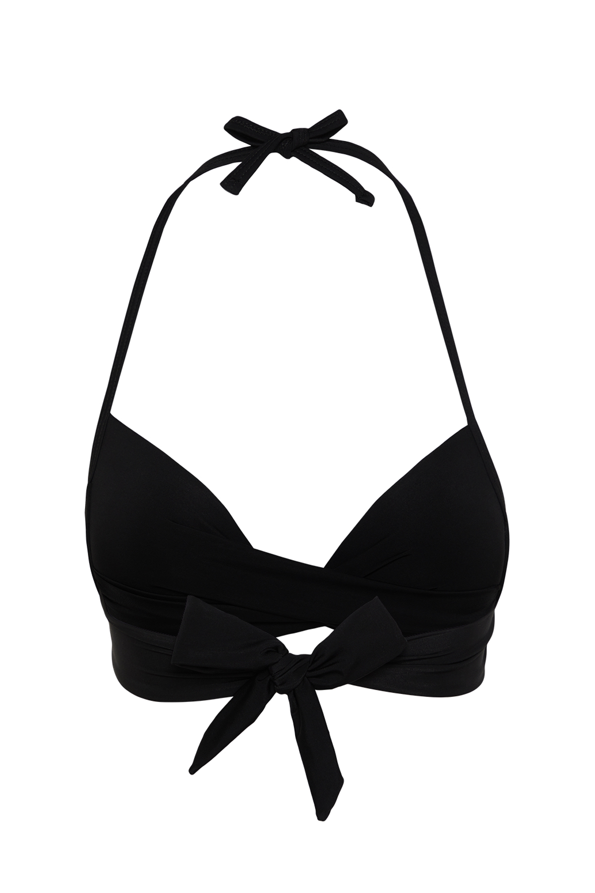 Trendyol Black Bralette Push Up Bikini Top