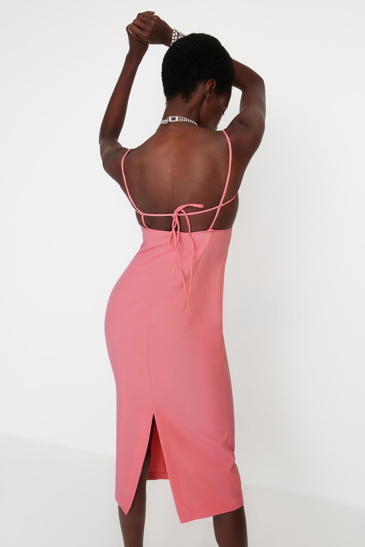 Rochie de seara Trendyol Light Pink