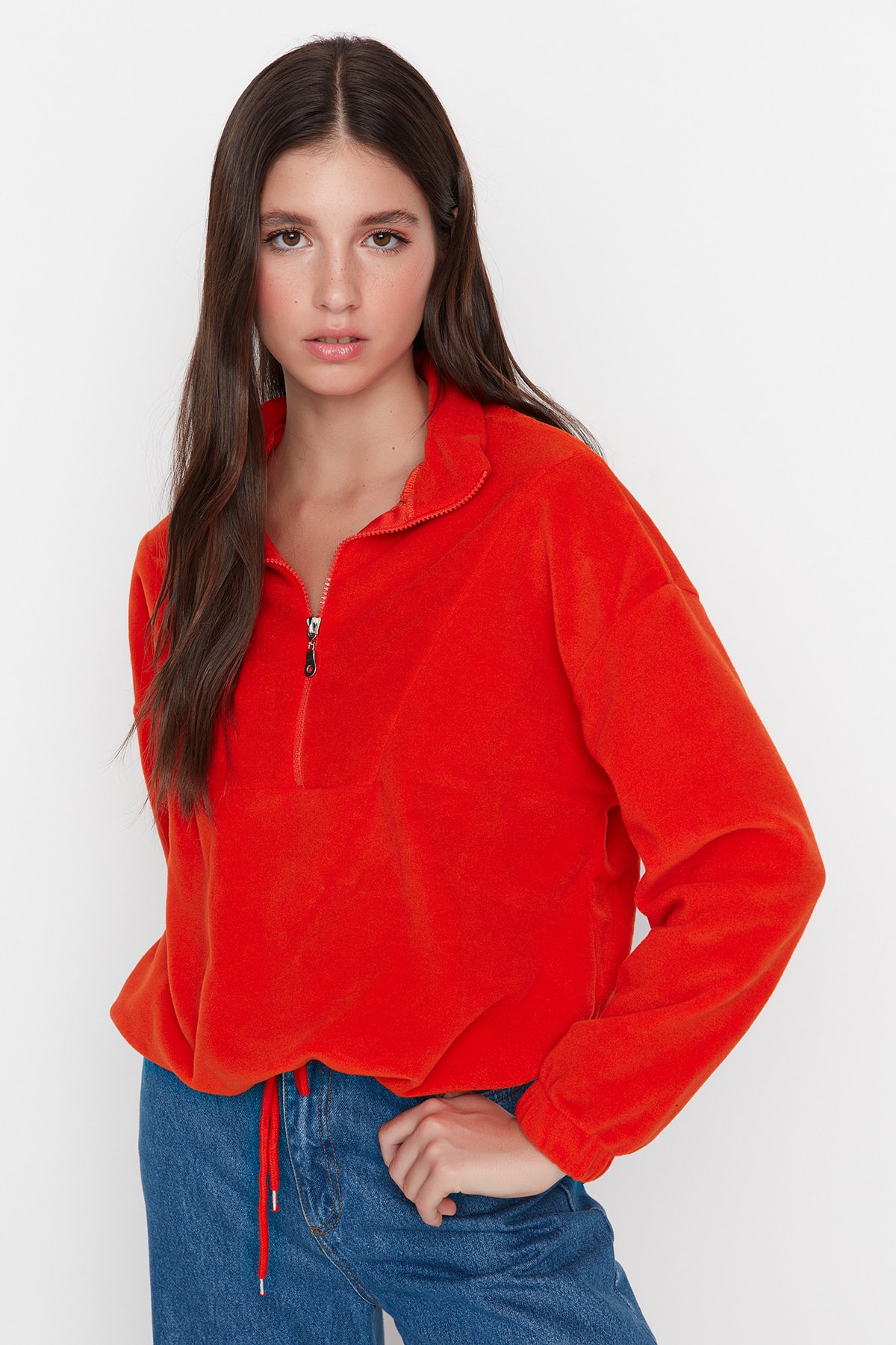 Trendyol Sweatshirt - Braun - Regular fit