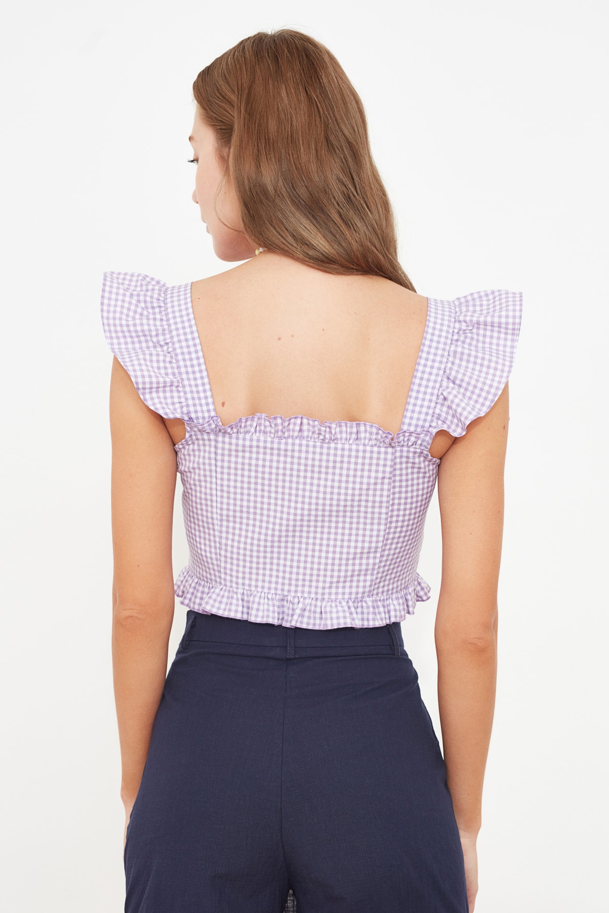 Trendyol Lilac fermoar detaliat Bluza