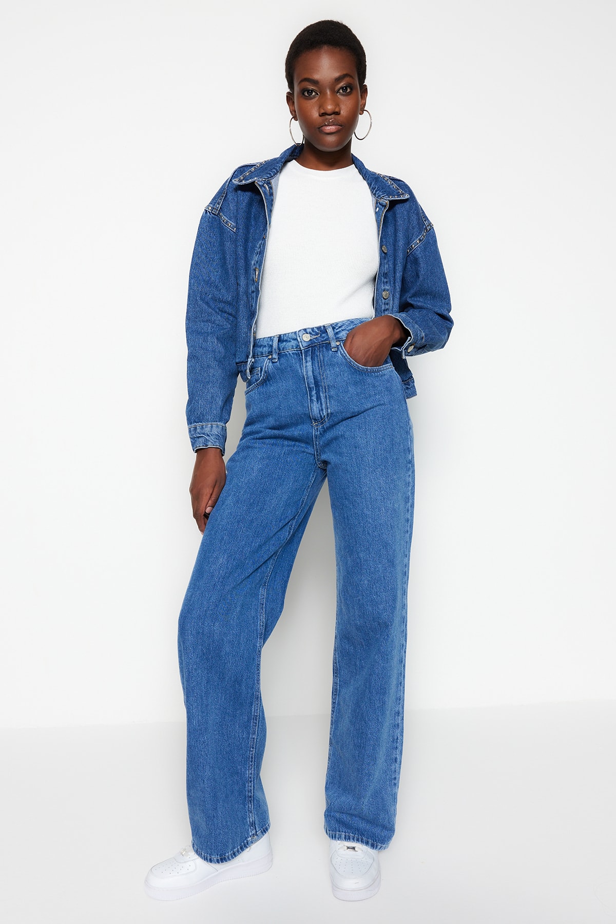 Trendyol Jeans - Blue - Wide leg