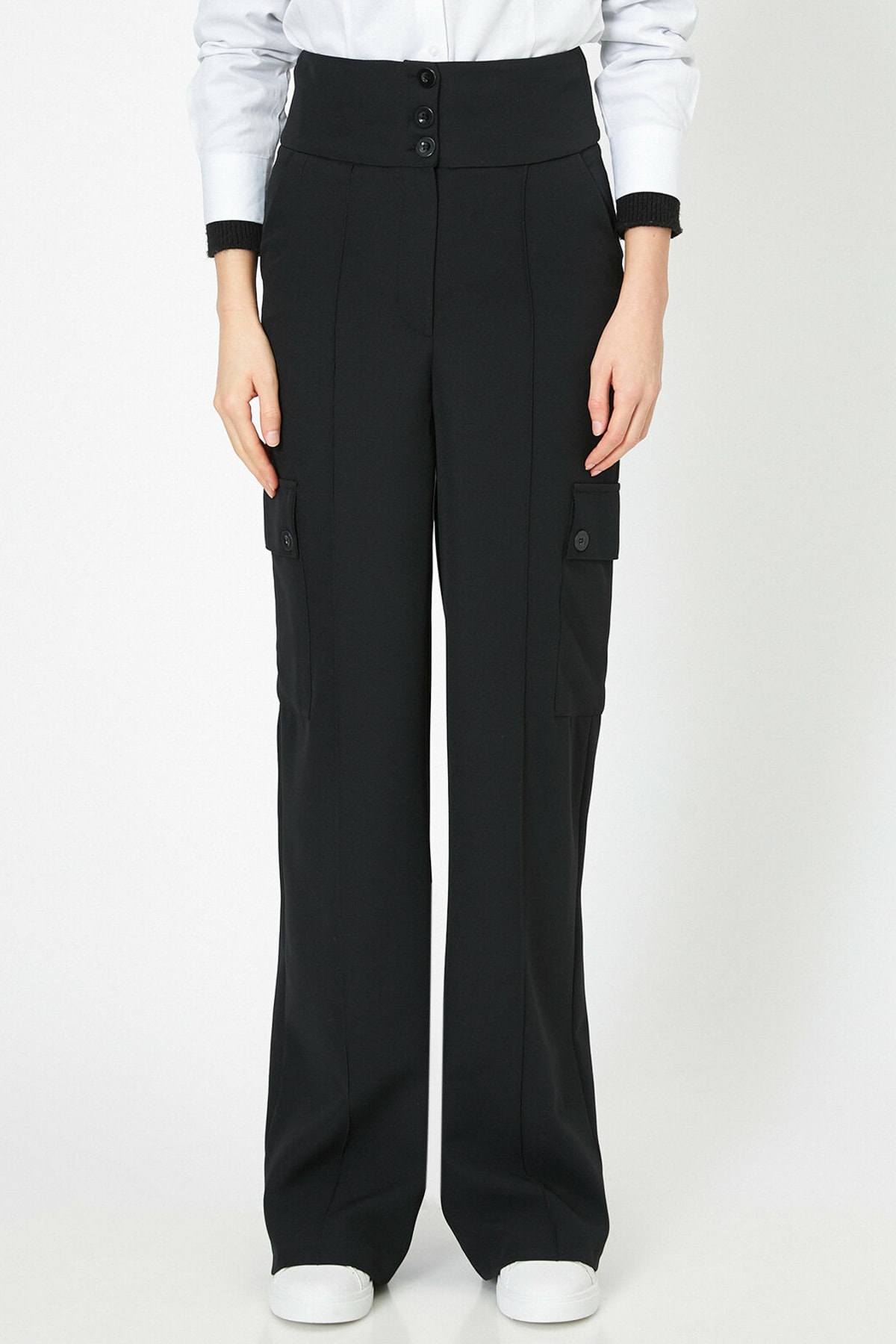 Koton pantaloni negri pentru femei