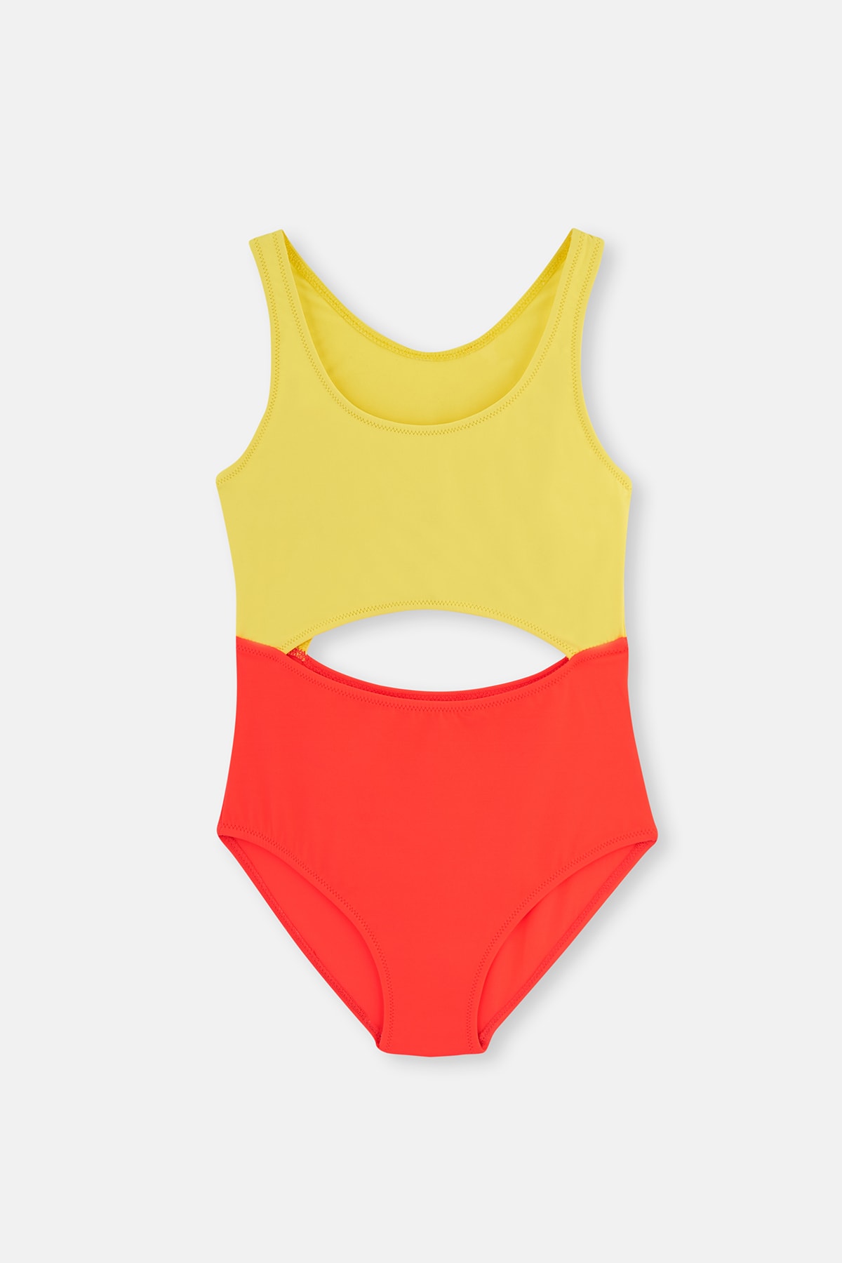Dagi Yellow - Fuchsia One Piece Swimsuit