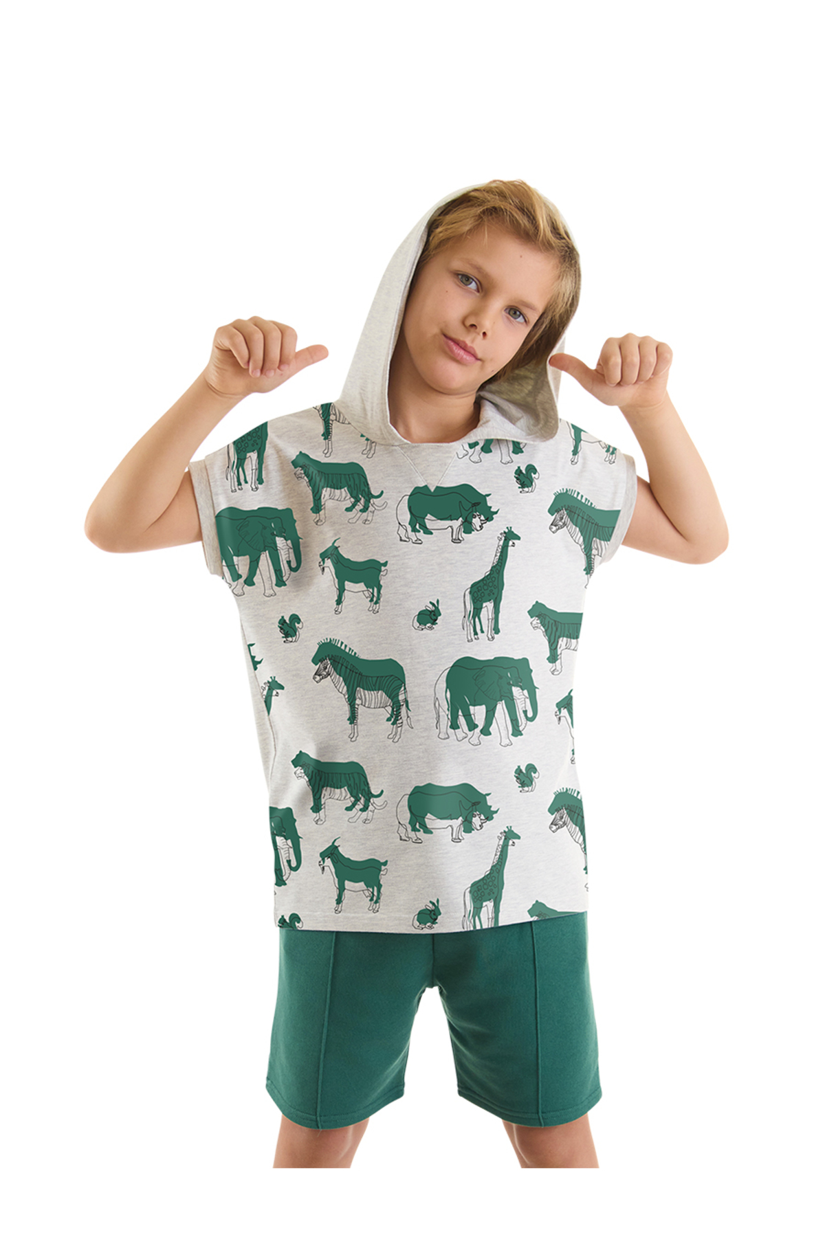 Levně mshb&g Animals Boys T-shirt Shorts Set