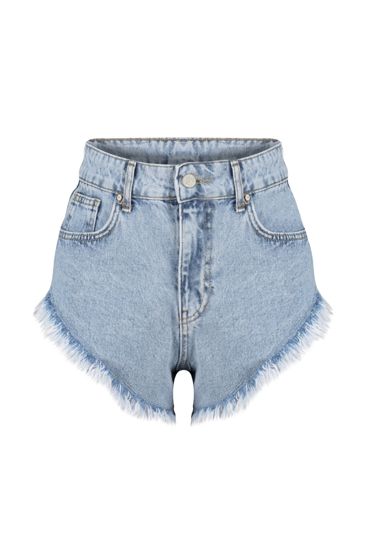 Trendyol Blue Denim Tassel Denim Beach Shorts