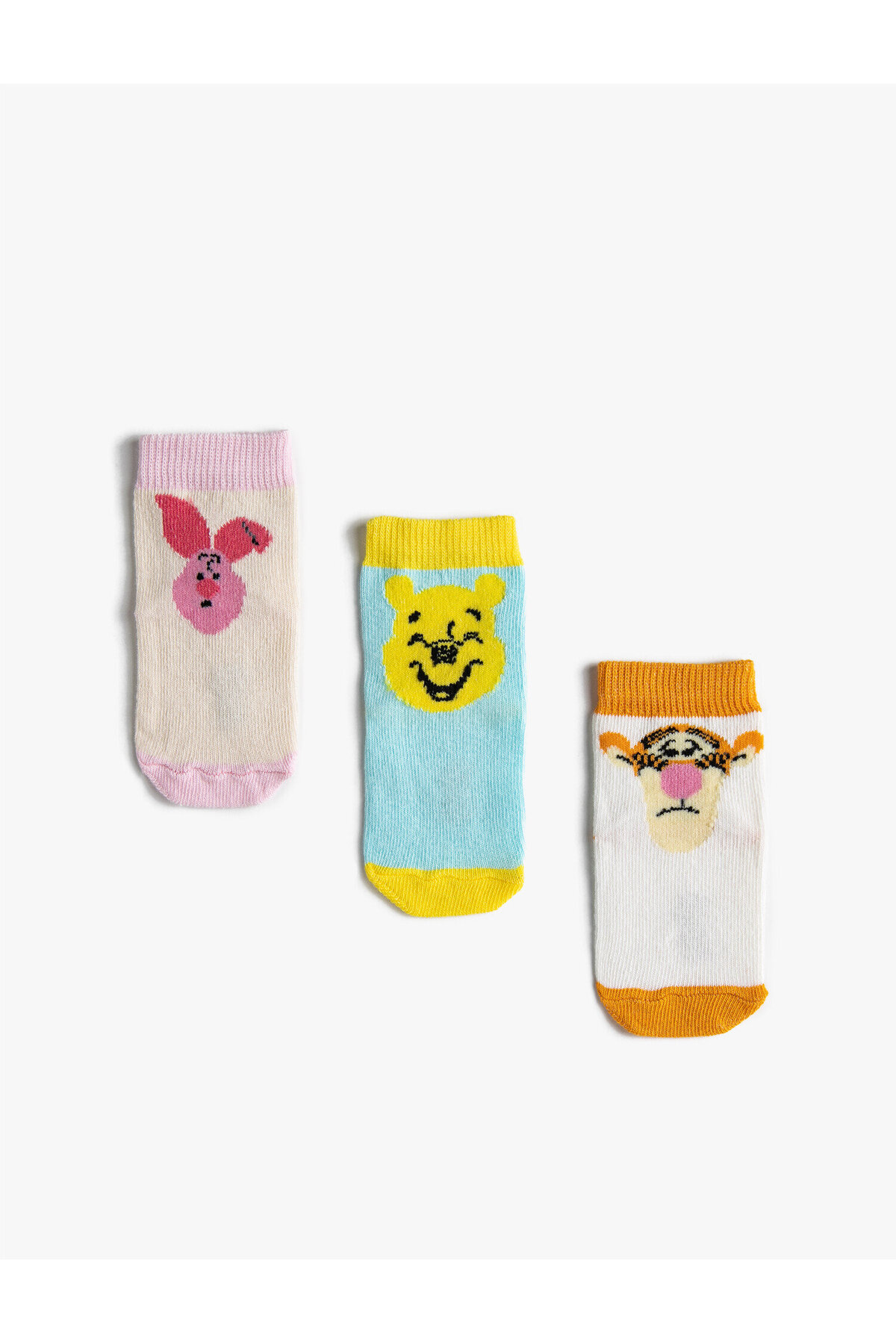 Koton 3-Pack Winnie The Pooh Printed Booties Socks Licensed, Set of 3