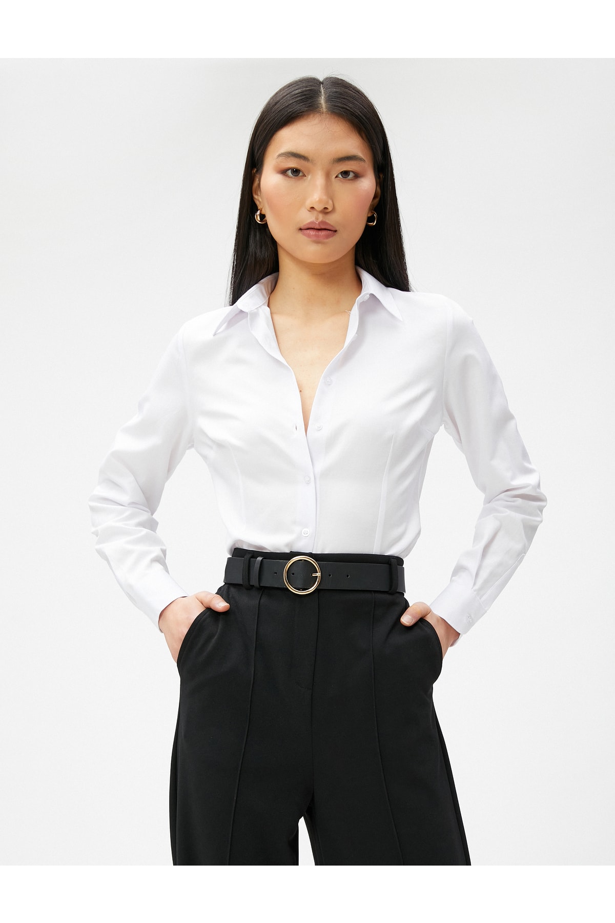Levně Koton Basic Shirt Long Sleeve