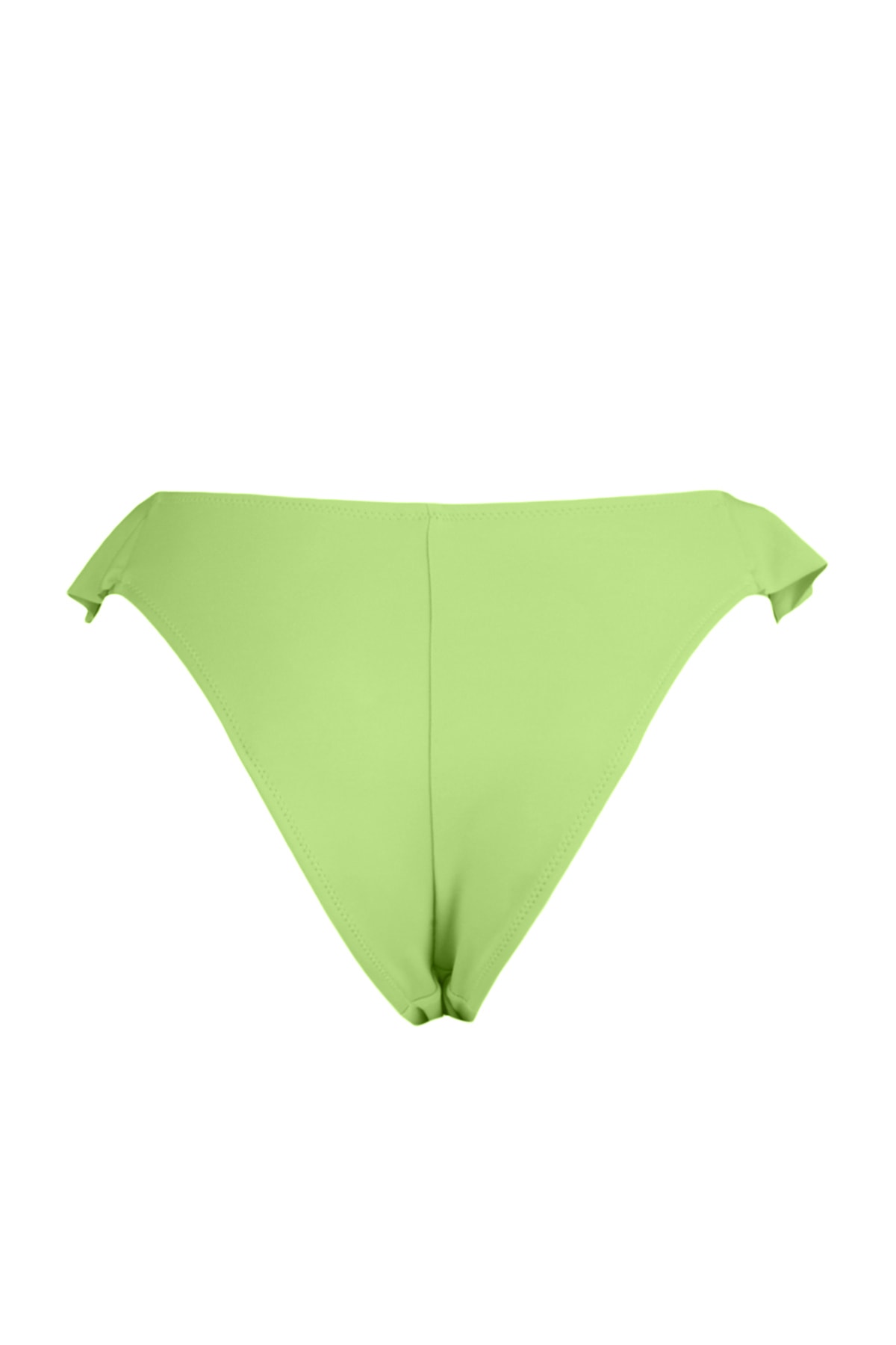 Trendyol Green Ruffle High Leg Bikini Bottoms