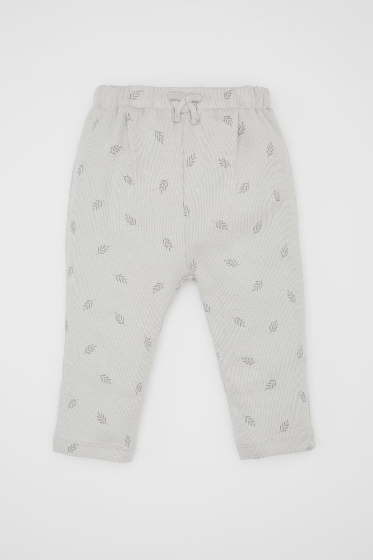 DEFACTO Baby Girl Patterned Waffle Pants